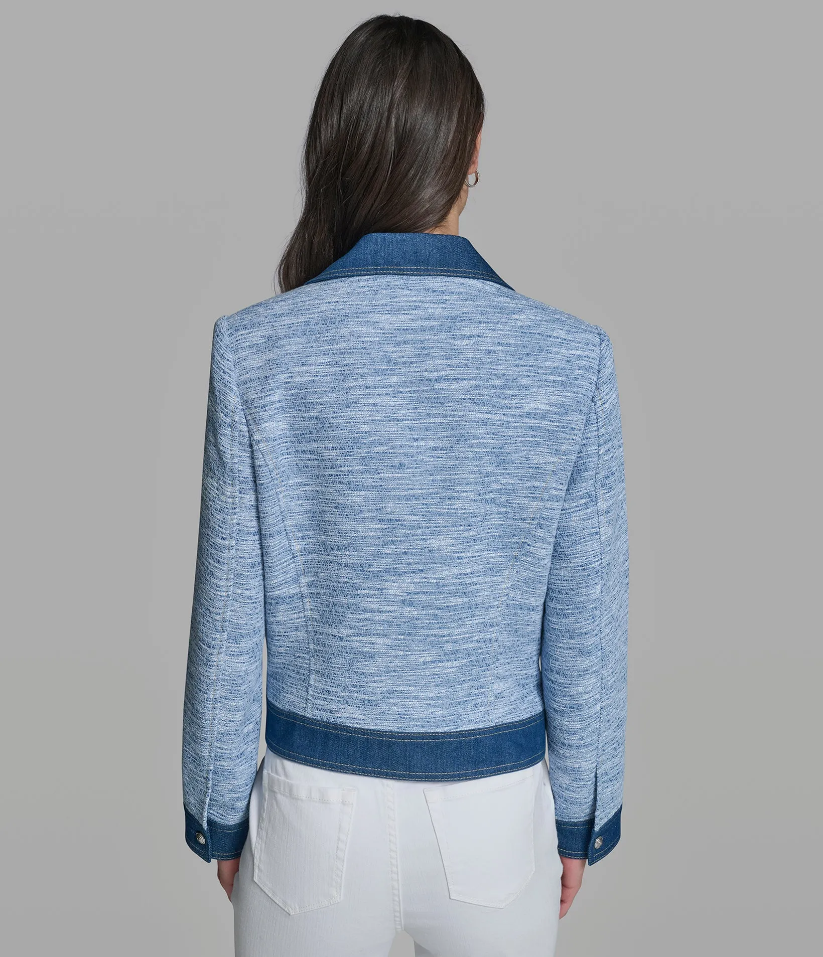 TWEED MOTO JACKET sold by Karl Lagerfeld Paris product image thumbnail 2