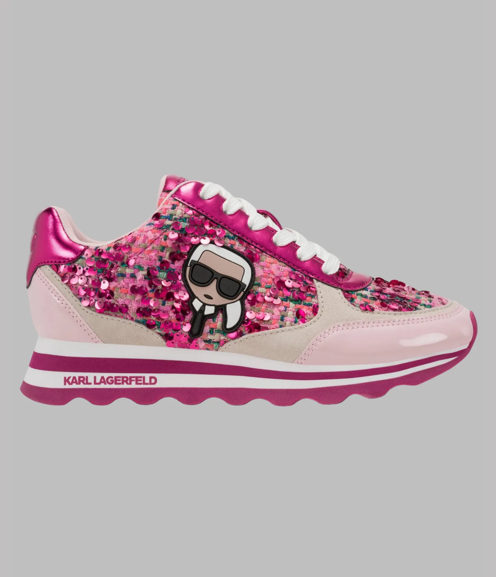 MEADE TWEED SEQUIN SNEAKER sold by Karl Lagerfeld Paris