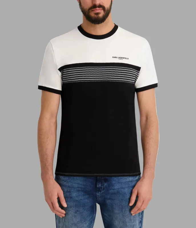 COLORBLOCK LOGO TEE made by Karl Lagerfeld Paris