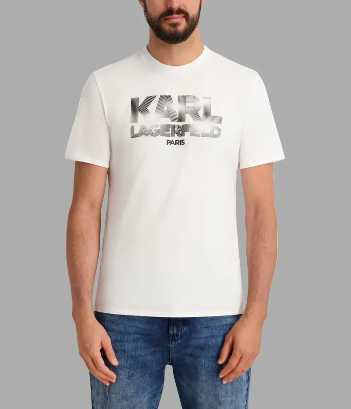 RUBBERIZED LARGE KARL LOGO GRAPHIC TEE made by Karl Lagerfeld Paris