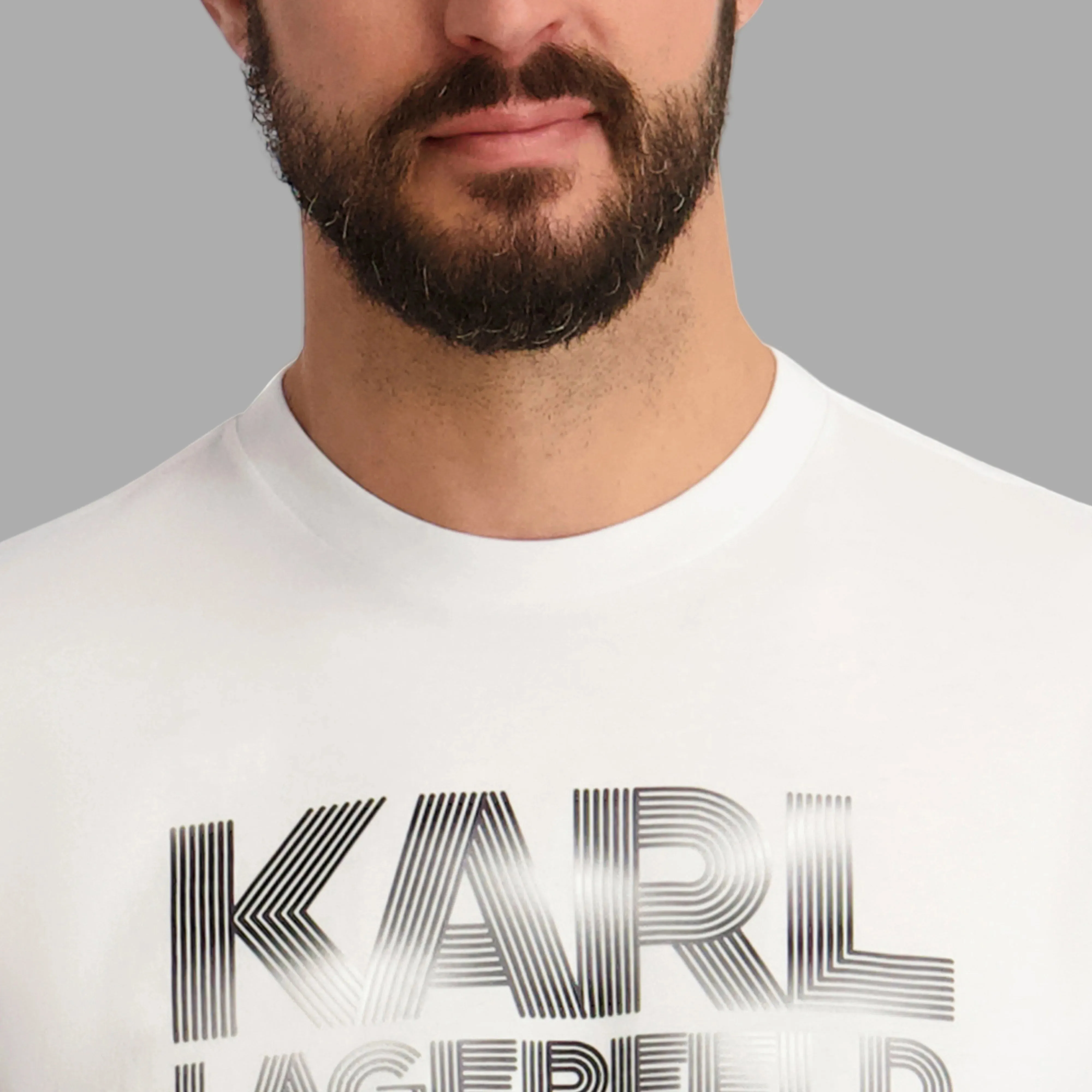 RUBBERIZED LARGE KARL LOGO GRAPHIC TEE sold by Karl Lagerfeld Paris product image thumbnail 5