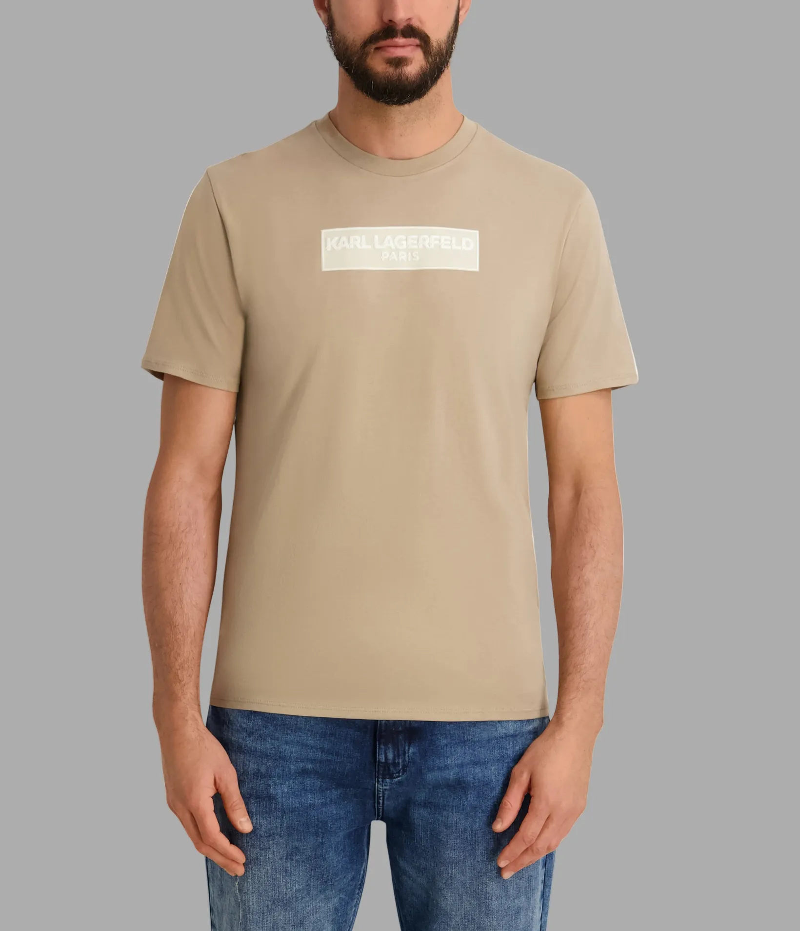 RUBBERIZED TEXTURED KARL LAGERFELD TEE sold by Karl Lagerfeld Paris