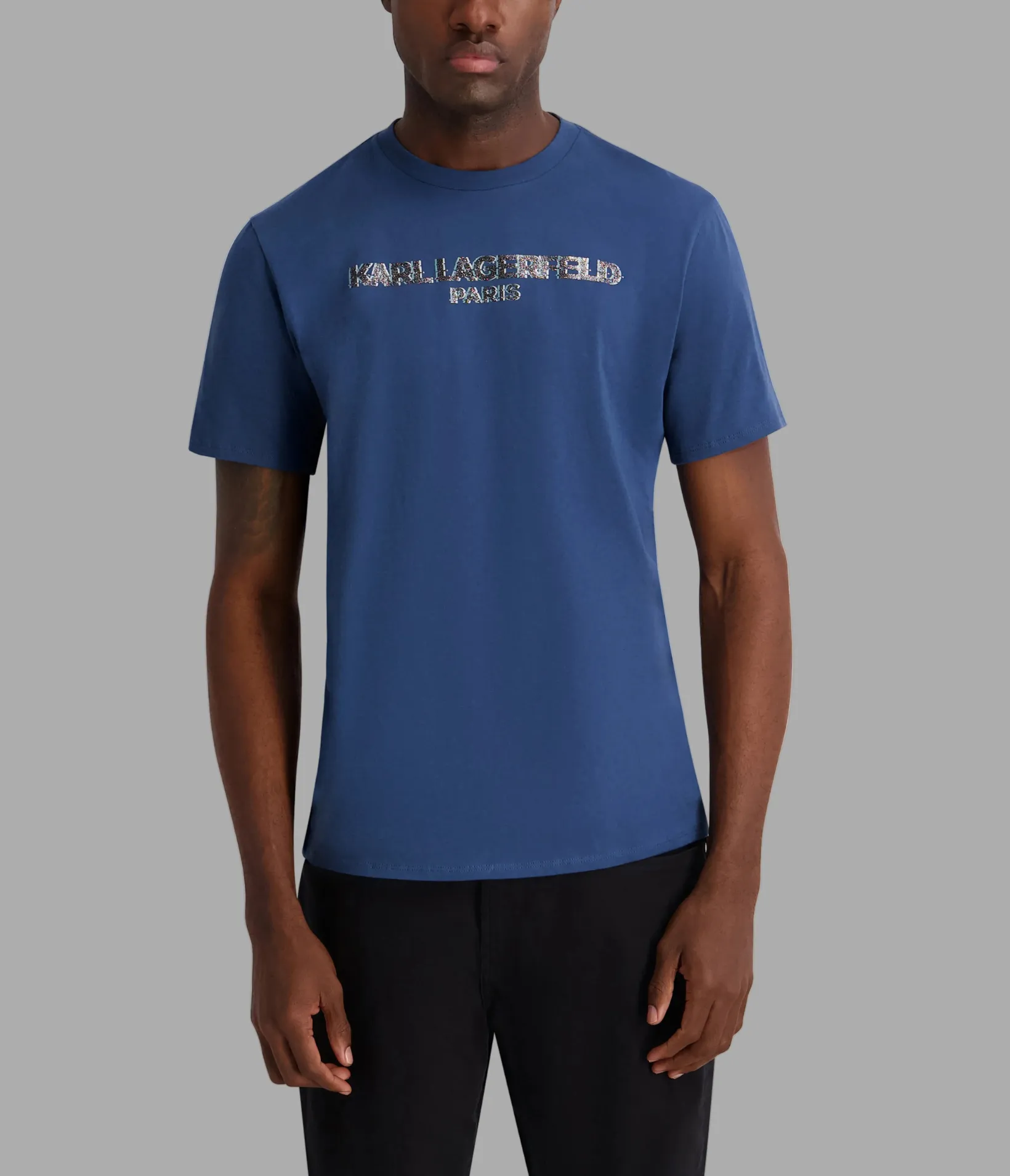 TEXTURED LOGO TEE sold by Karl Lagerfeld Paris