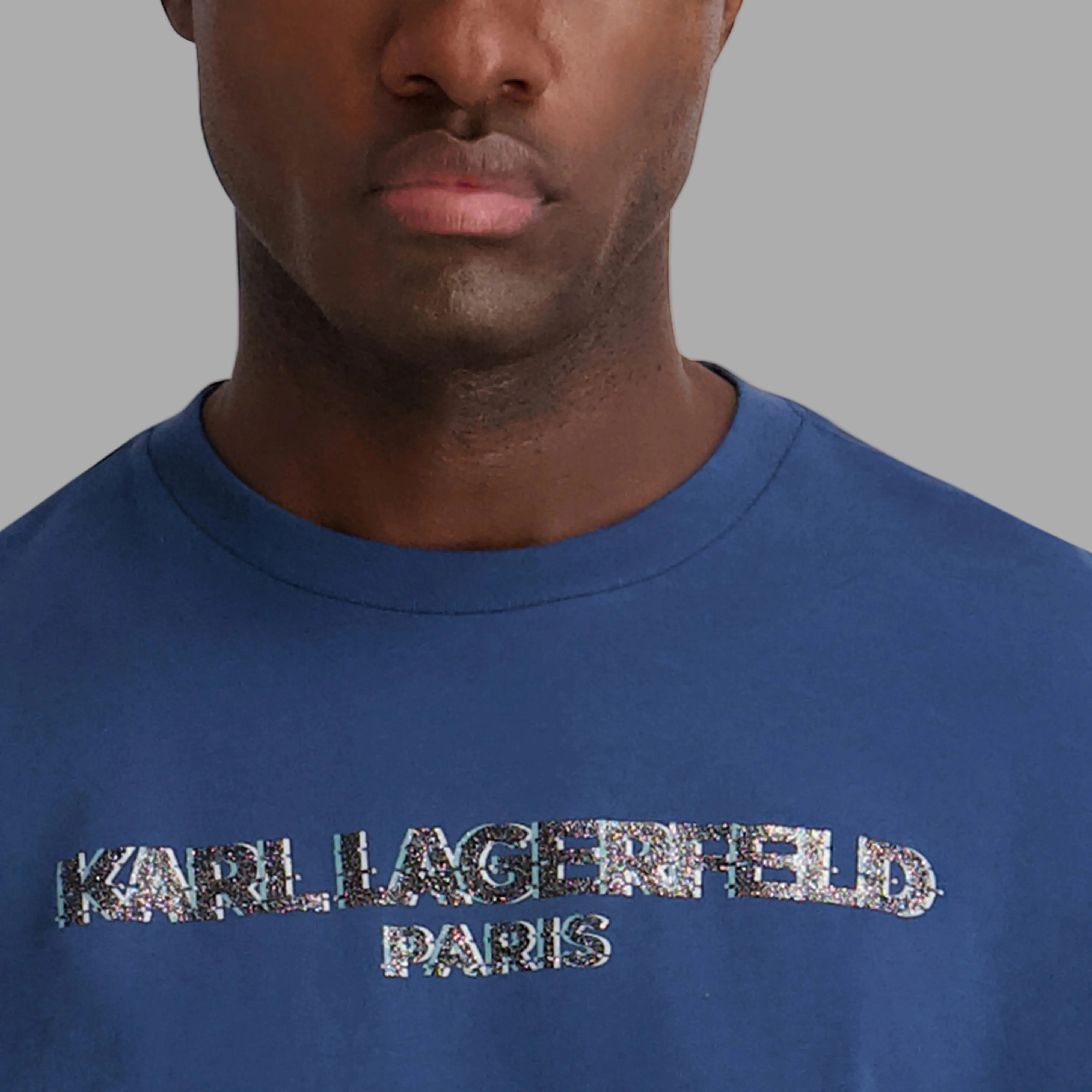 TEXTURED LOGO TEE sold by Karl Lagerfeld Paris product image thumbnail 5