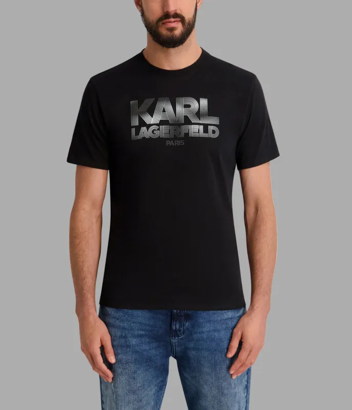 RUBBERIZED LARGE KARL LOGO GRAPHIC TEE made by Karl Lagerfeld Paris