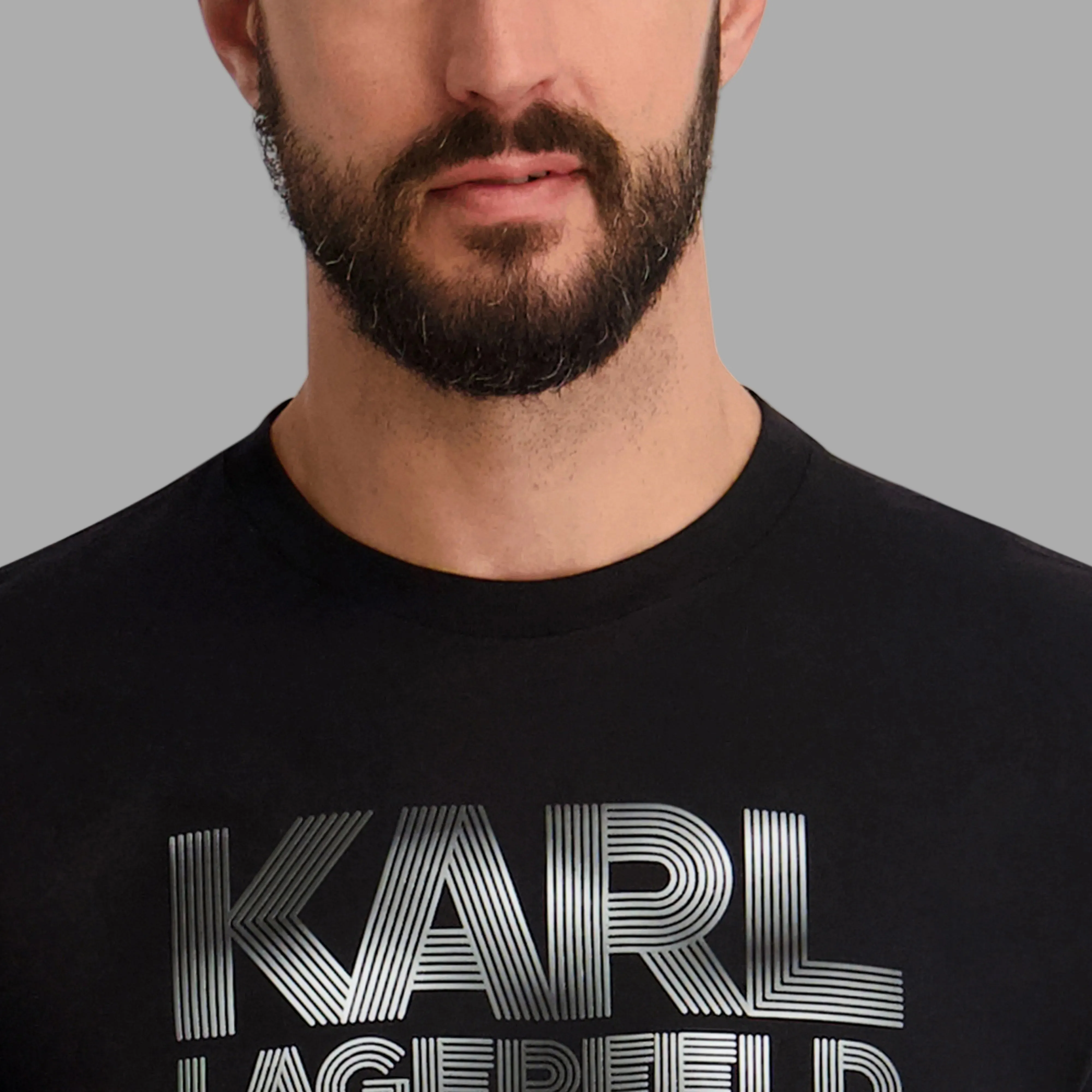RUBBERIZED LARGE KARL LOGO GRAPHIC TEE sold by Karl Lagerfeld Paris product image thumbnail 5