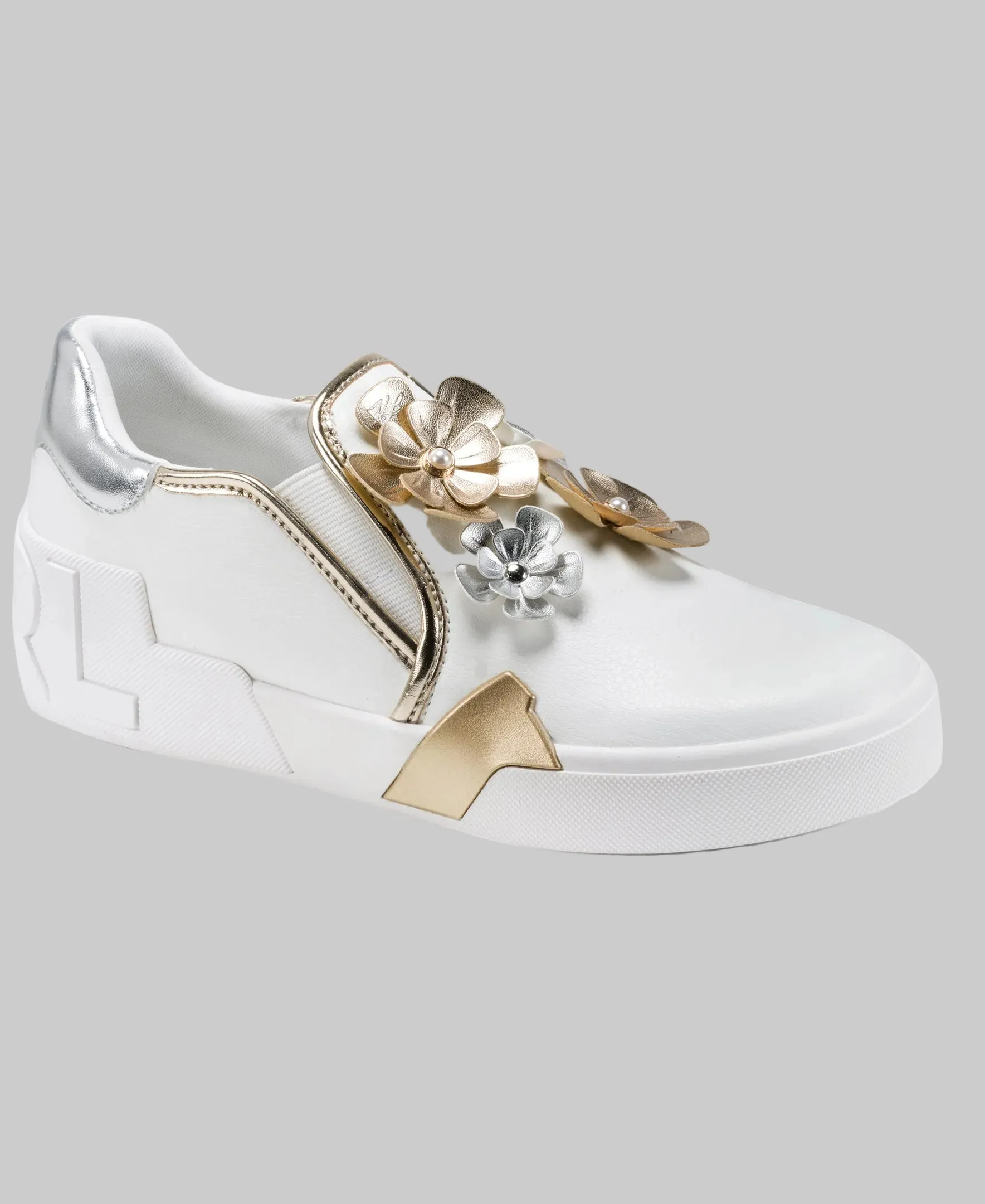 MAUDE METALLIC FLEUR SLIP-ON SNEAKER sold by Karl Lagerfeld Paris product image thumbnail 2