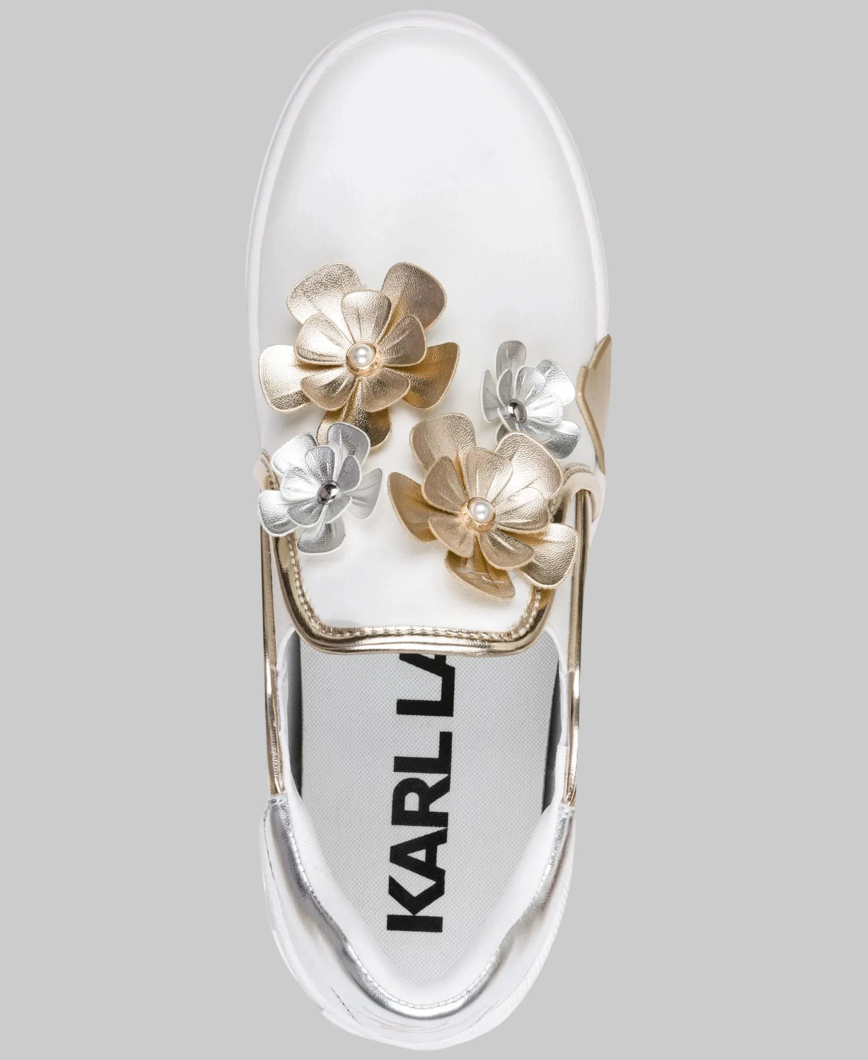 MAUDE METALLIC FLEUR SLIP-ON SNEAKER sold by Karl Lagerfeld Paris product image thumbnail 4
