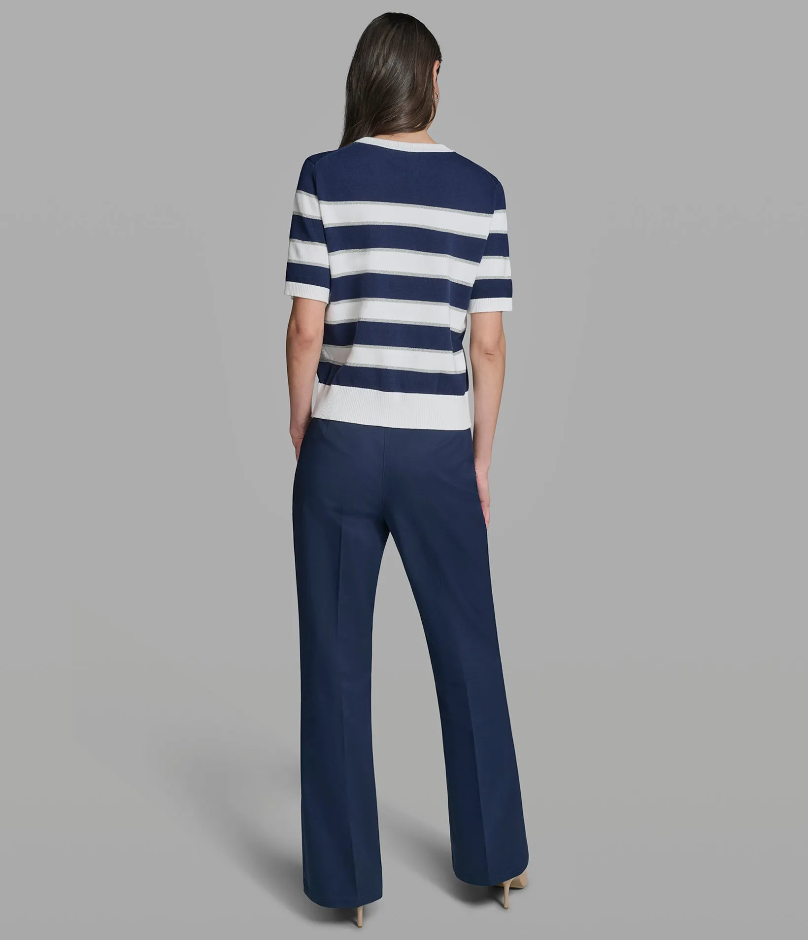 SEQUIN STRIPE KNIT TOP sold by Karl Lagerfeld Paris product image thumbnail 5