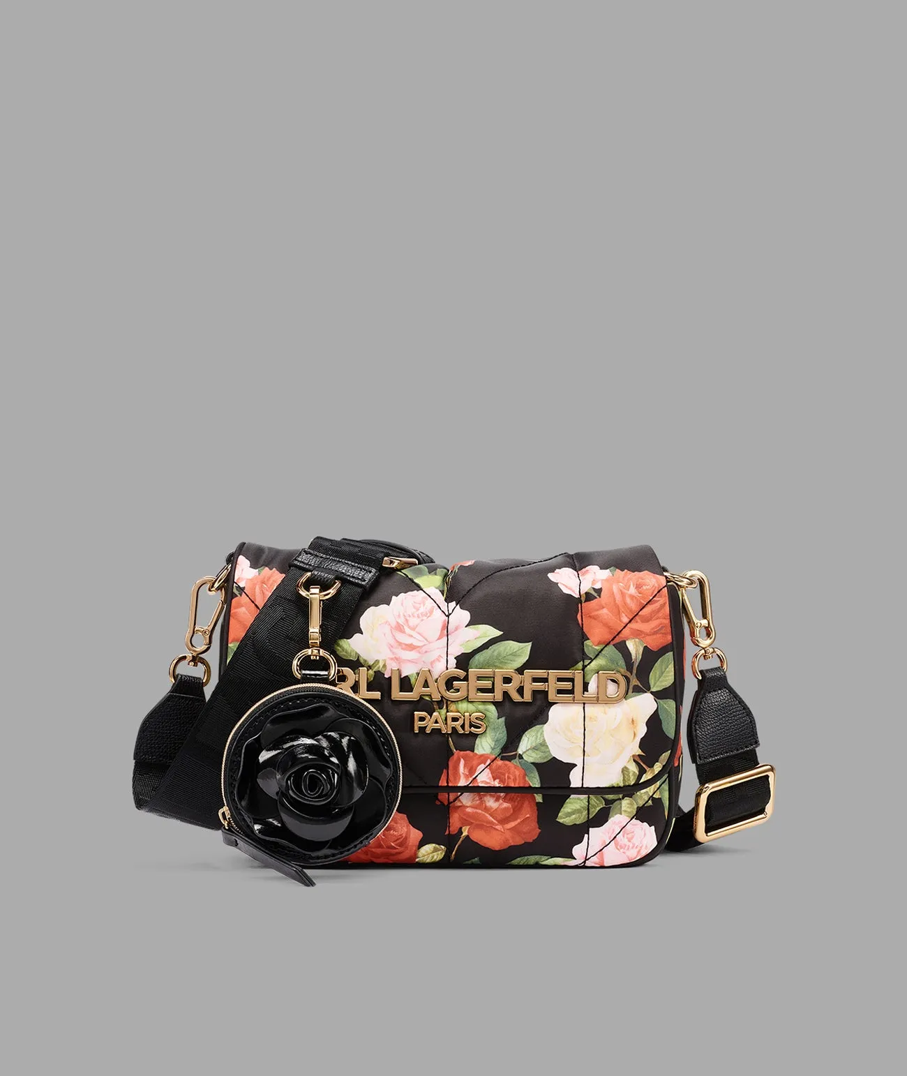 VOYAGE CROSSBODY WITH FLOWERS sold by Karl Lagerfeld Paris