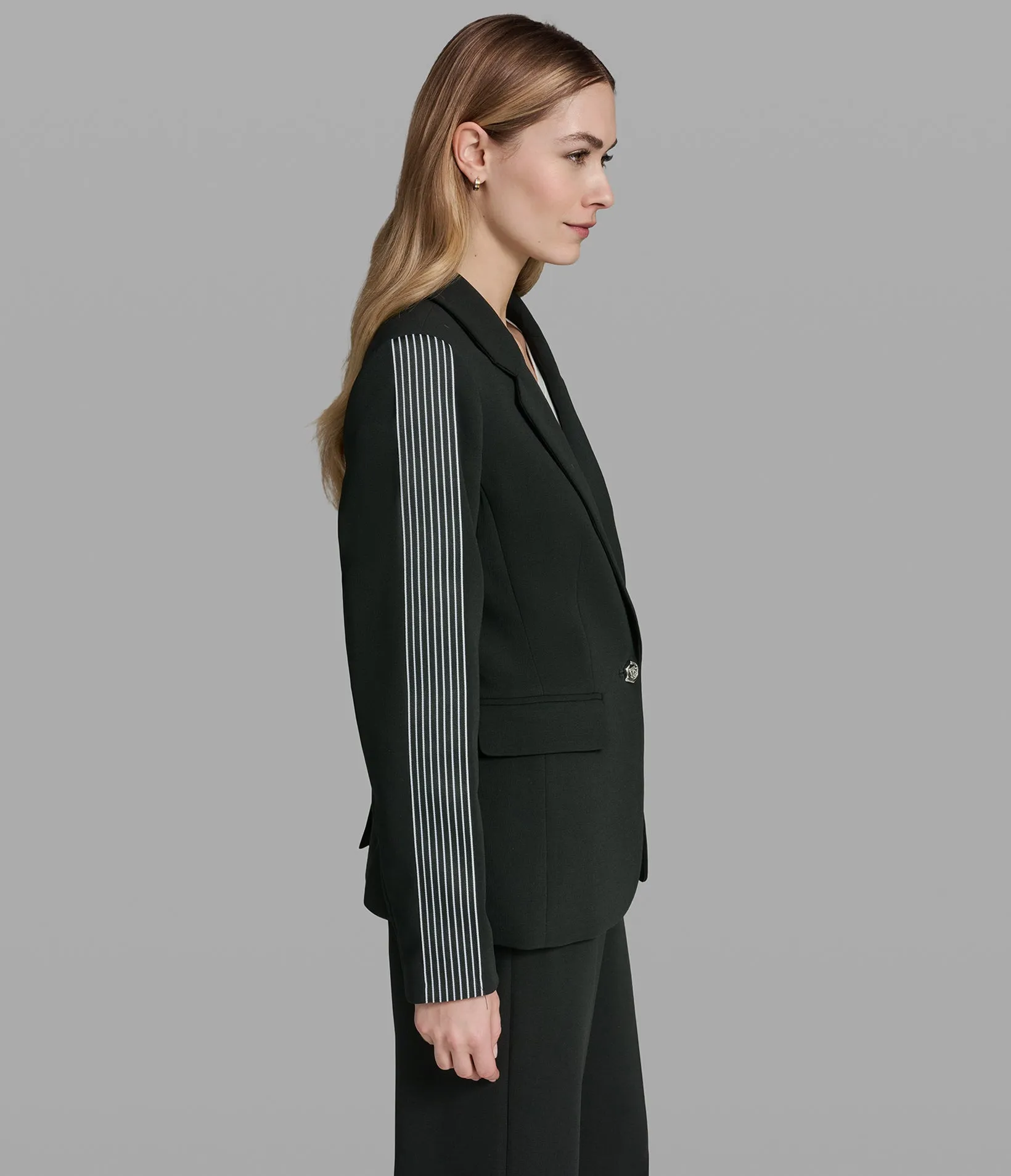 TAPING DETAIL BLAZER sold by Karl Lagerfeld Paris product image thumbnail 3