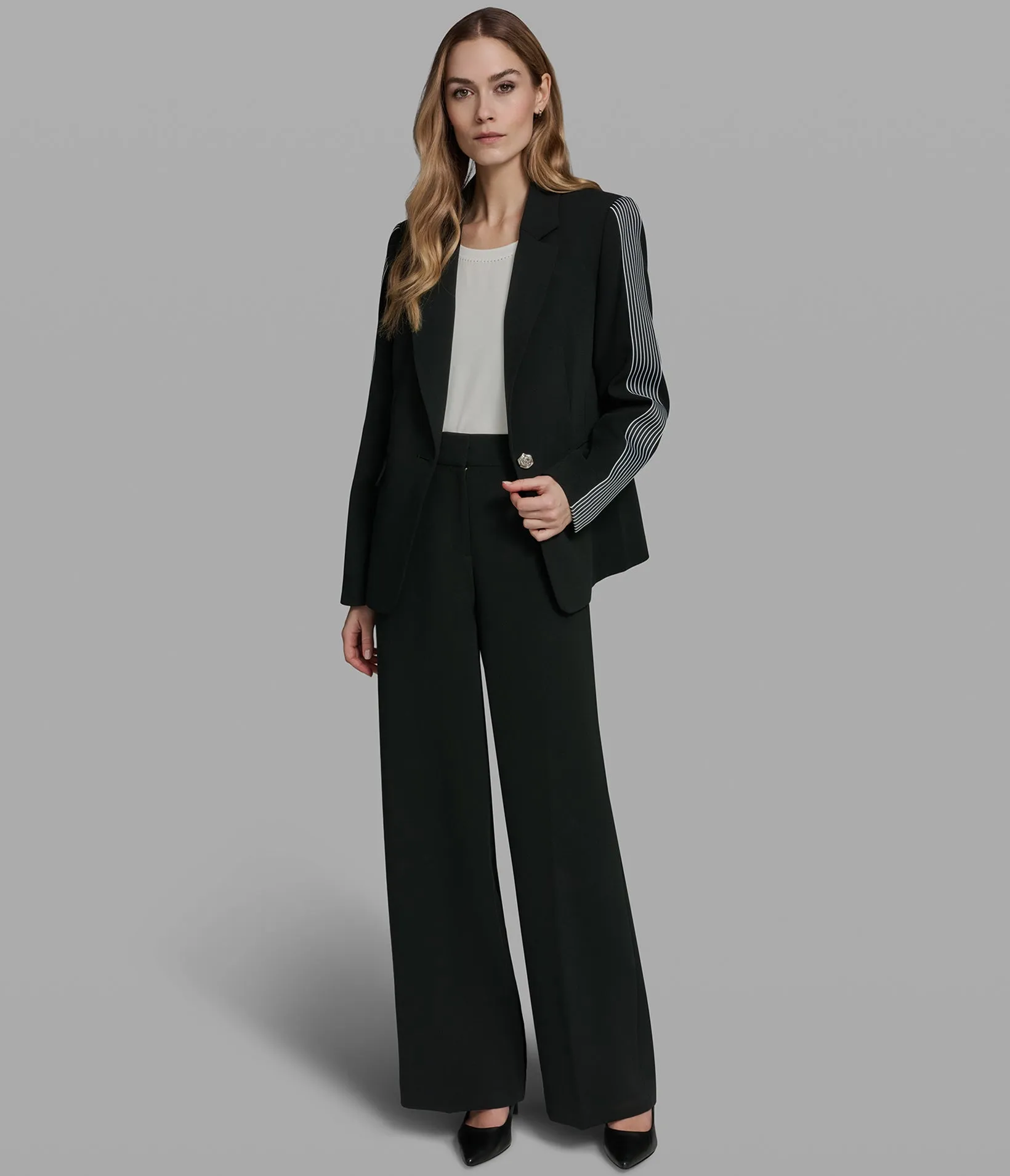 TAPING DETAIL BLAZER sold by Karl Lagerfeld Paris product image thumbnail 4