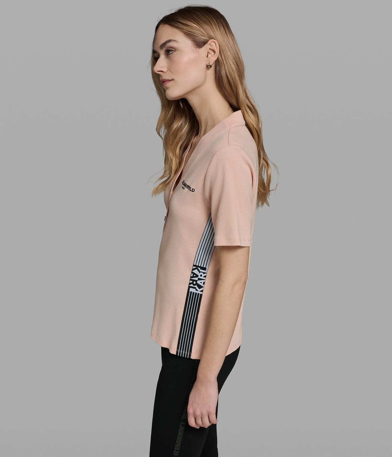 LOGO TAPE KNIT TOP sold by Karl Lagerfeld Paris product image thumbnail 3
