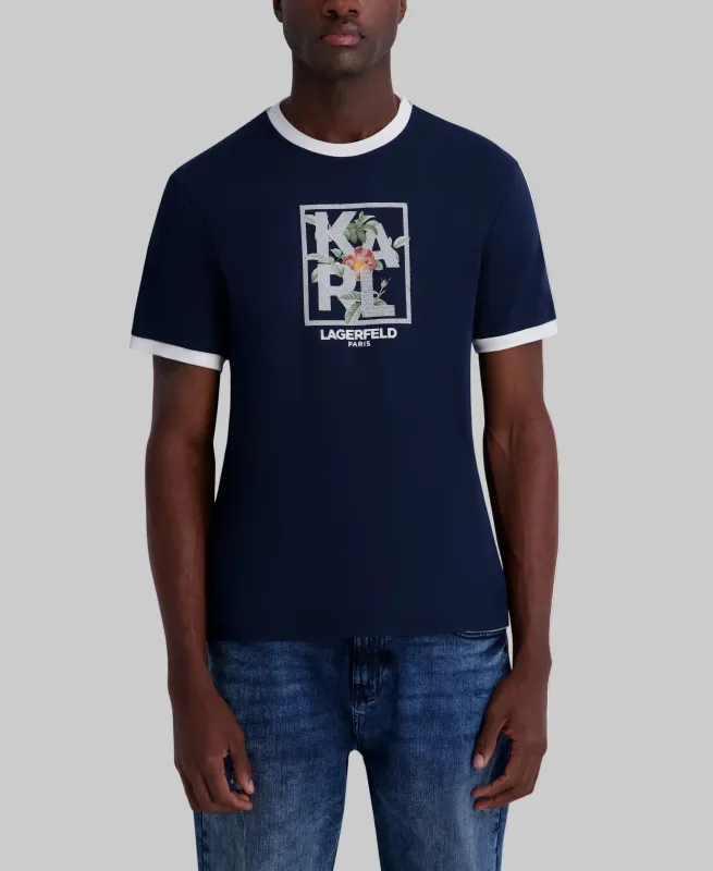 FLORAL KARL LOGO TEE made by Karl Lagerfeld Paris