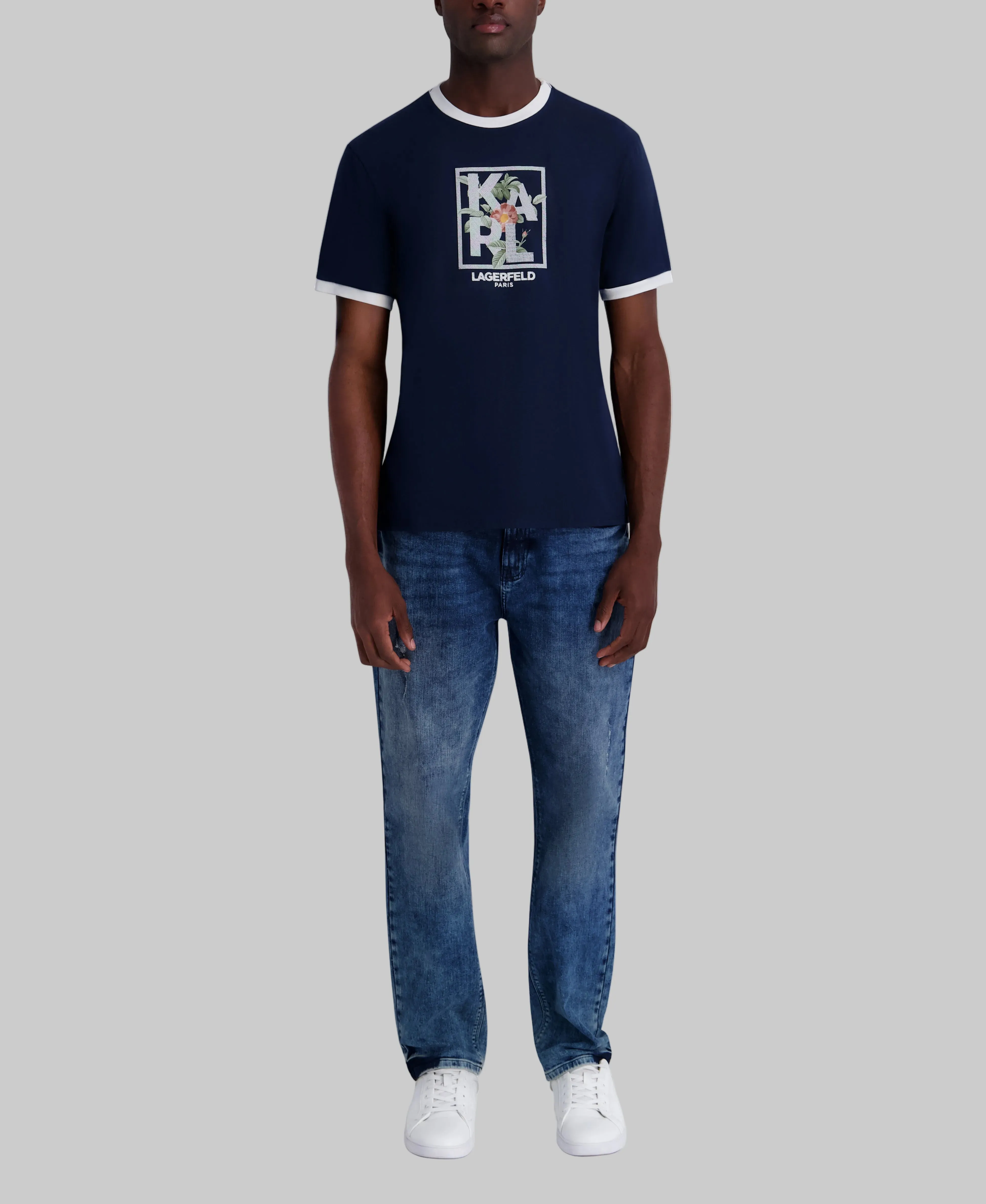 FLORAL KARL LOGO TEE sold by Karl Lagerfeld Paris product image thumbnail 4