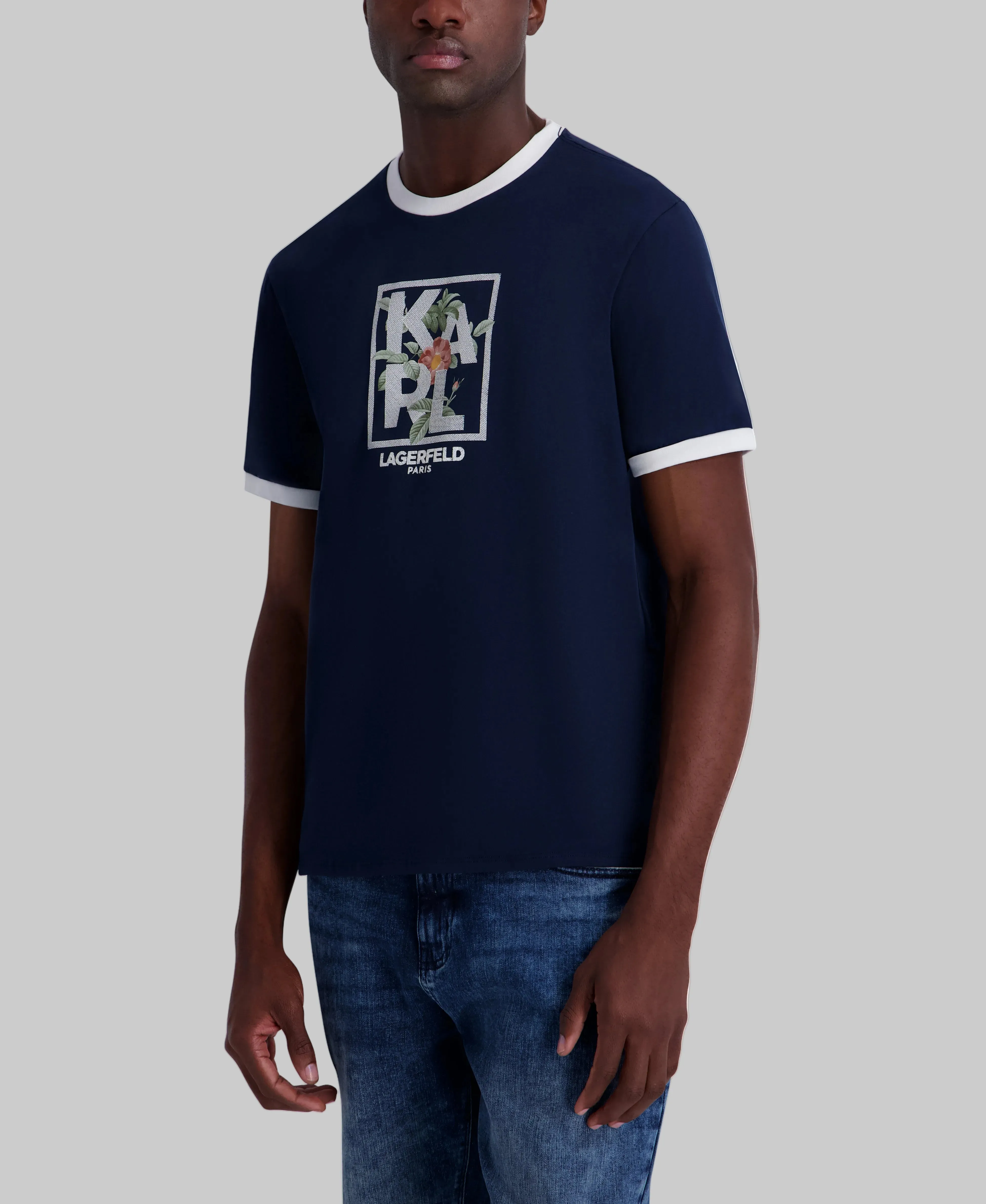 FLORAL KARL LOGO TEE sold by Karl Lagerfeld Paris product image thumbnail 3