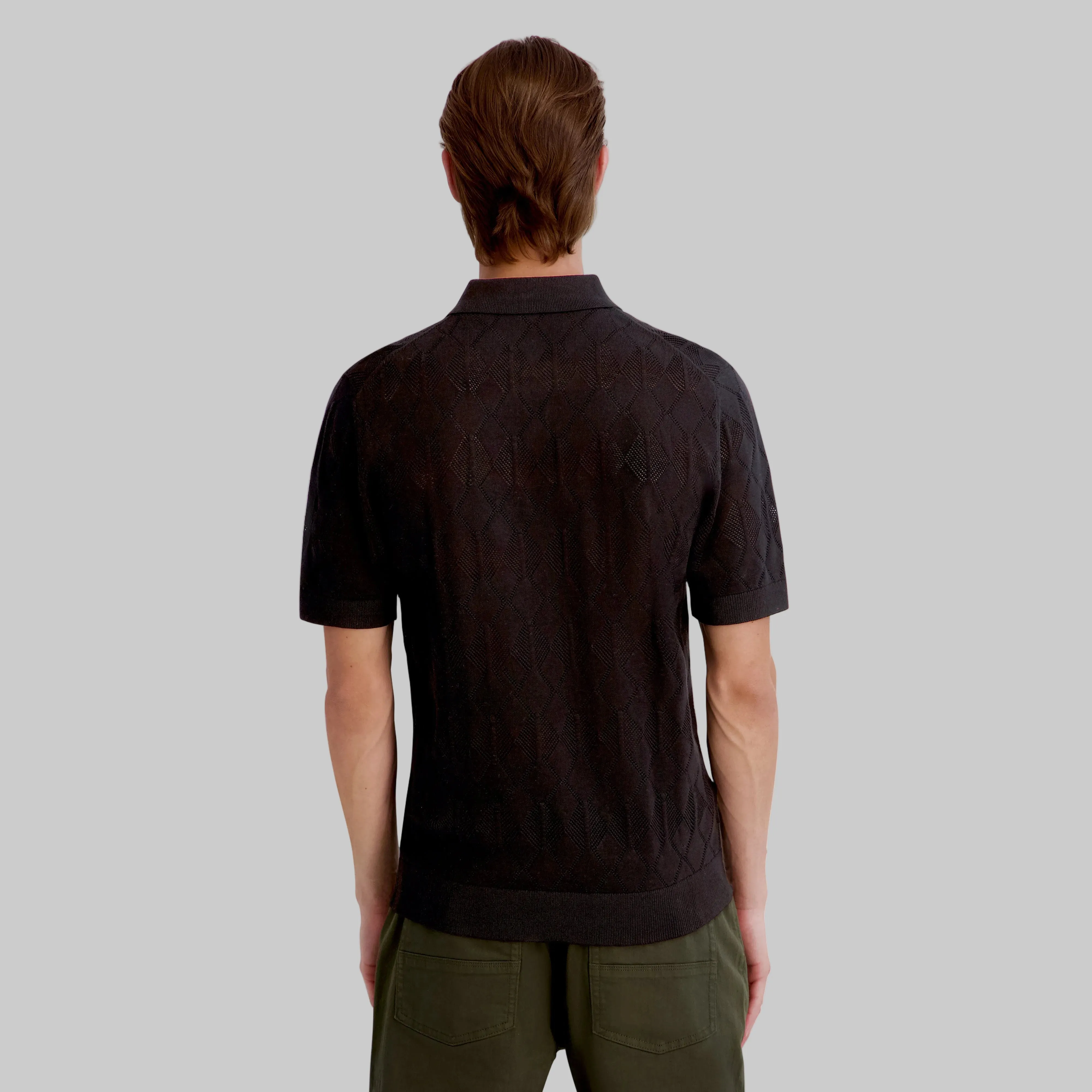DIAMOND KNIT POLO sold by Karl Lagerfeld Paris product image thumbnail 3
