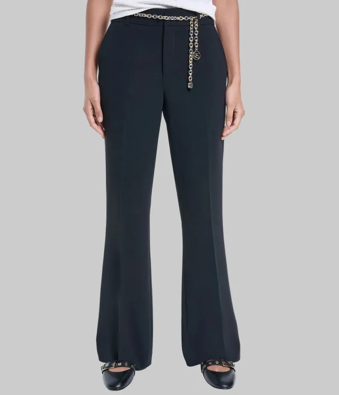 CHAIN BELTED WIDE PANT made by Karl Lagerfeld Paris
