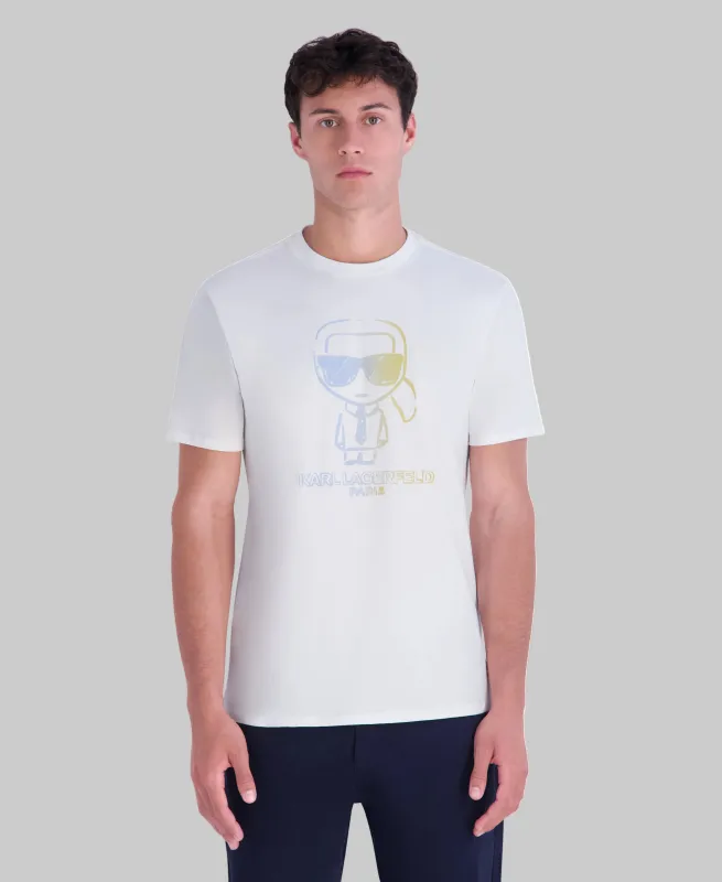 KARL MULTI COLOR OUTLINE TEE made by Karl Lagerfeld Paris