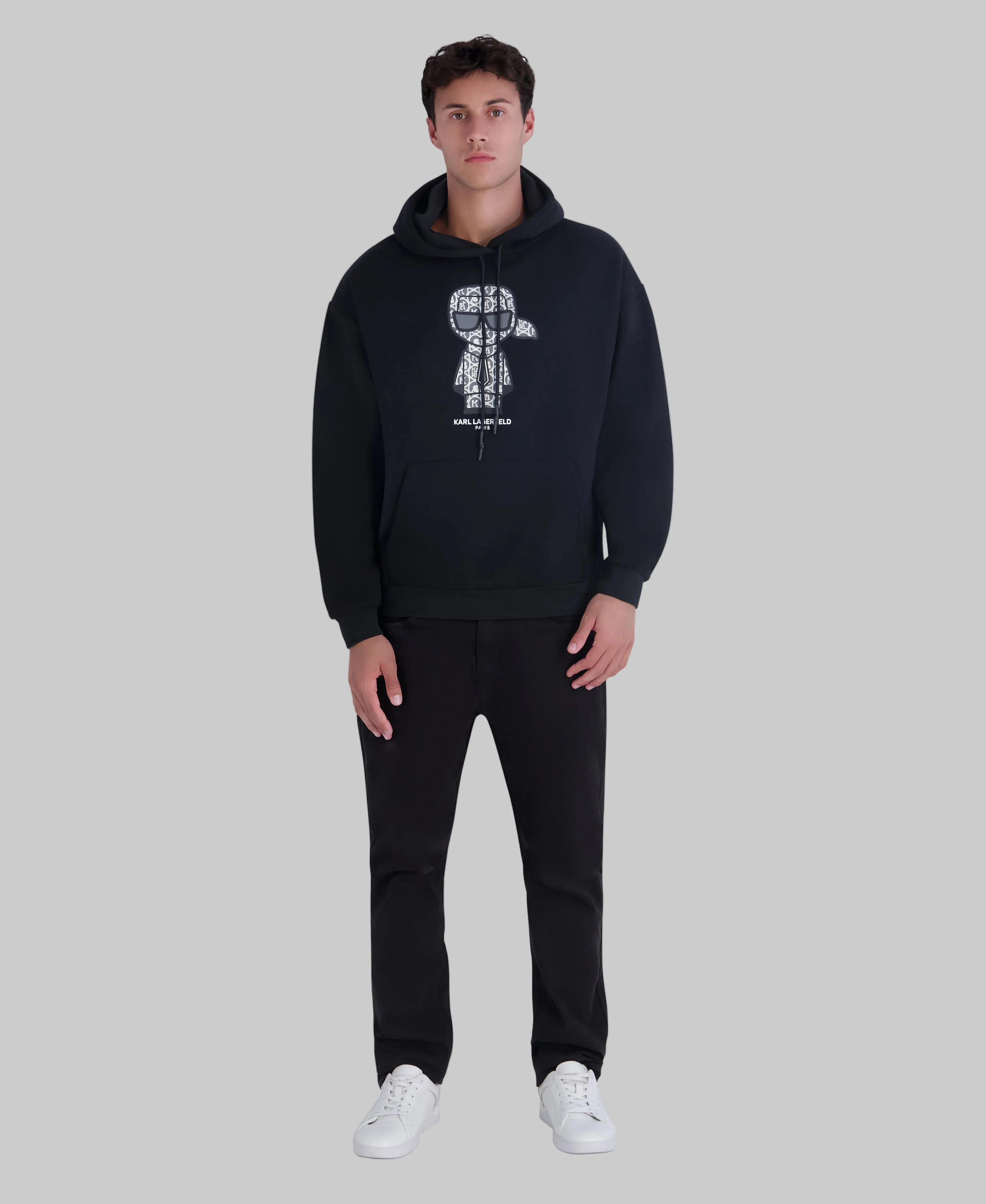 LARGE KARL ICON HOODIE sold by Karl Lagerfeld Paris product image thumbnail 4