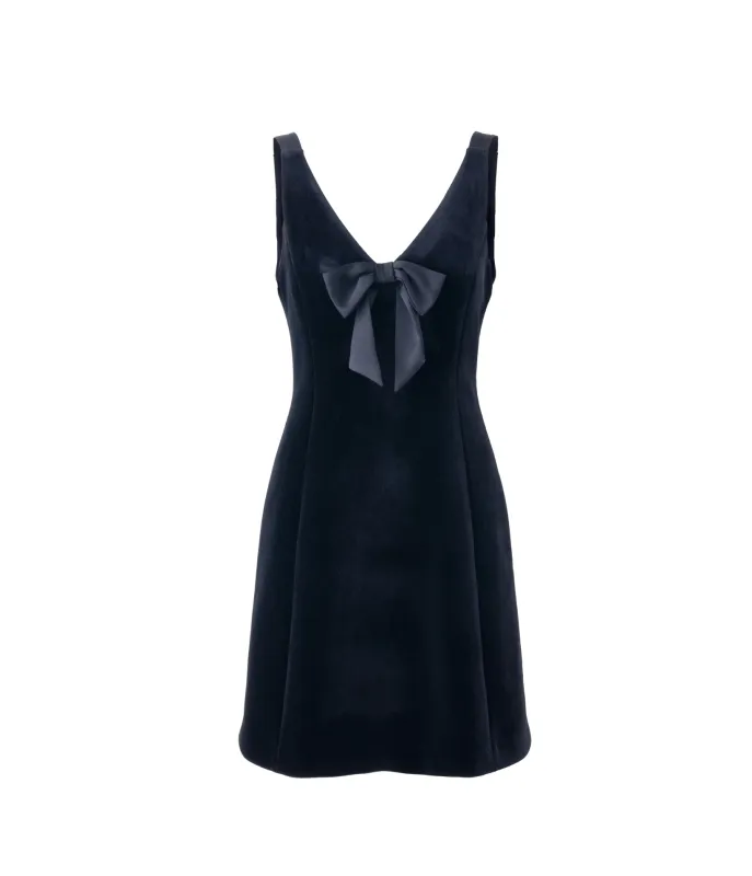 VELVET FIT AND FLARE DRESS made by Karl Lagerfeld Paris