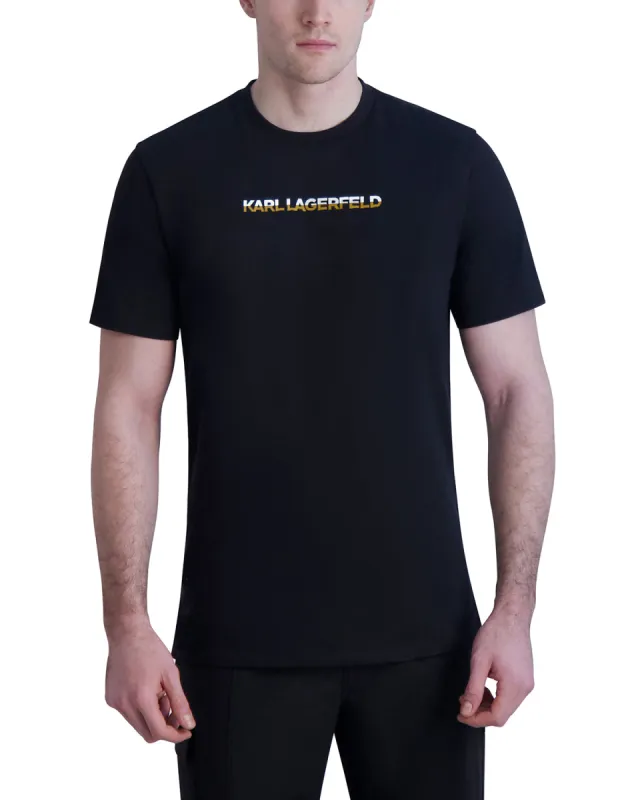 COLOR BLOCKED LOGO T-SHIRT sold by Karl Lagerfeld Paris