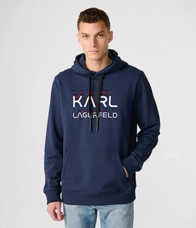 EMBROIDERED LOGO HOODIE sold by Karl Lagerfeld Paris