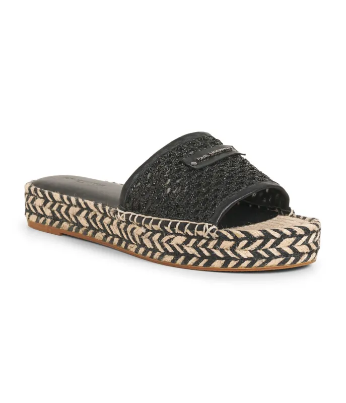 CLARA WOVEN ESPADRILLE SANDAL sold by Karl Lagerfeld Paris