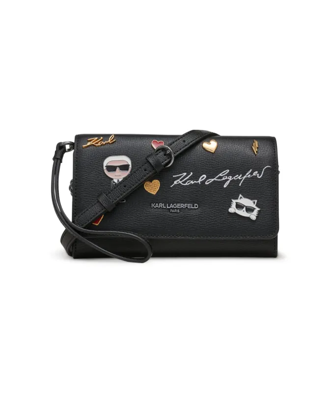 LOURDES CROSSBODY WITH WRISTLET STRAP sold by Karl Lagerfeld Paris