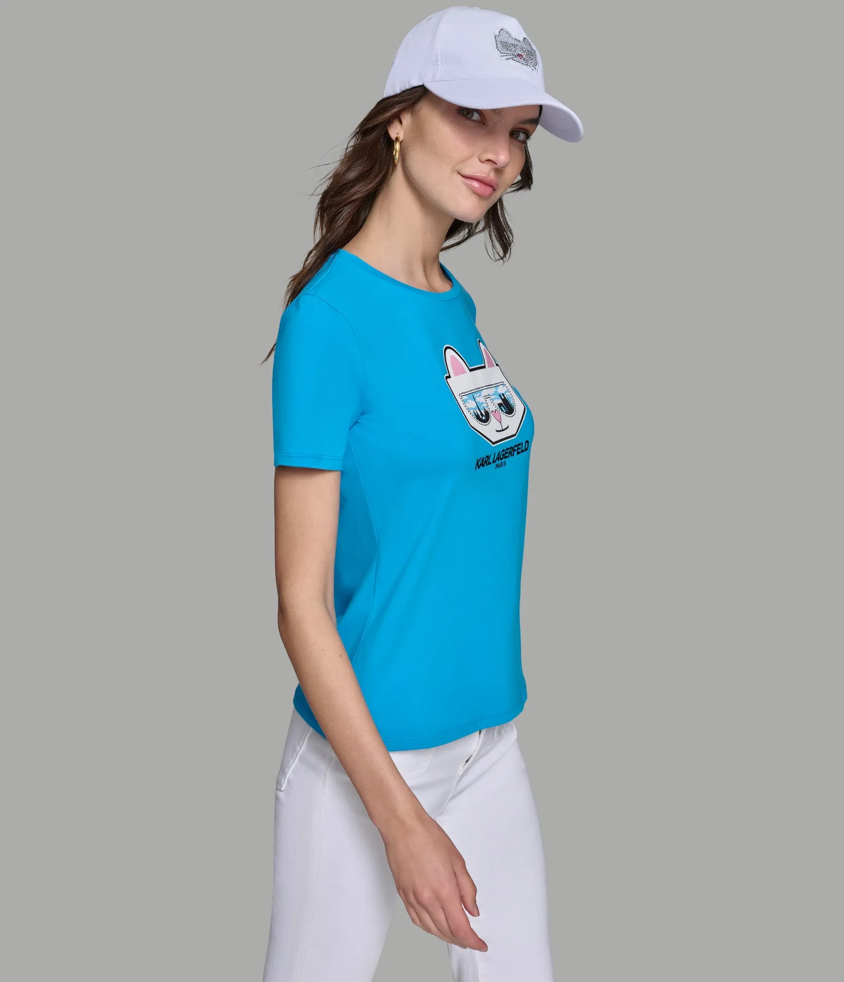 CHOUPETTE SKYLINE TEE sold by Karl Lagerfeld Paris product image thumbnail 3