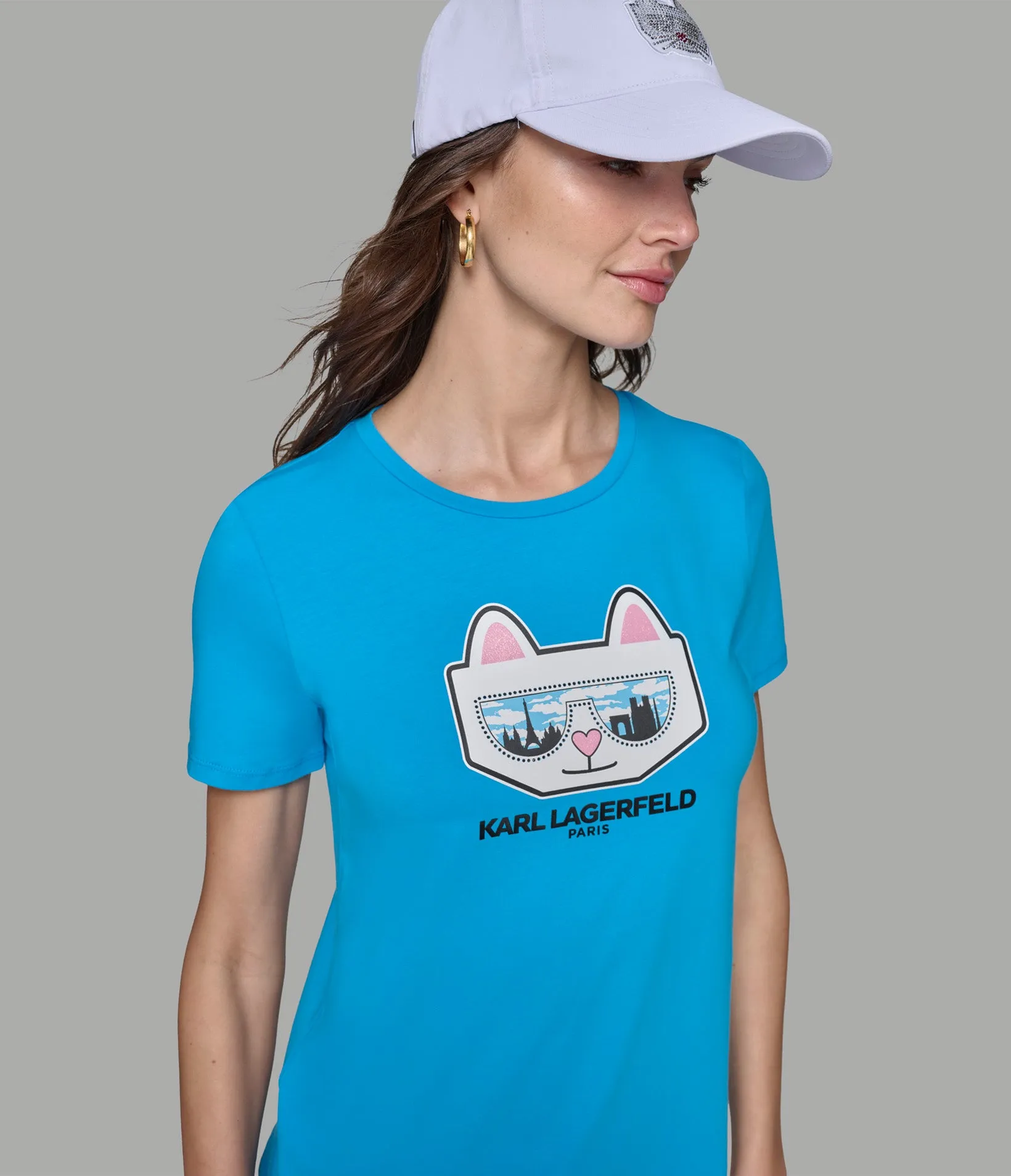CHOUPETTE SKYLINE TEE sold by Karl Lagerfeld Paris product image thumbnail 5