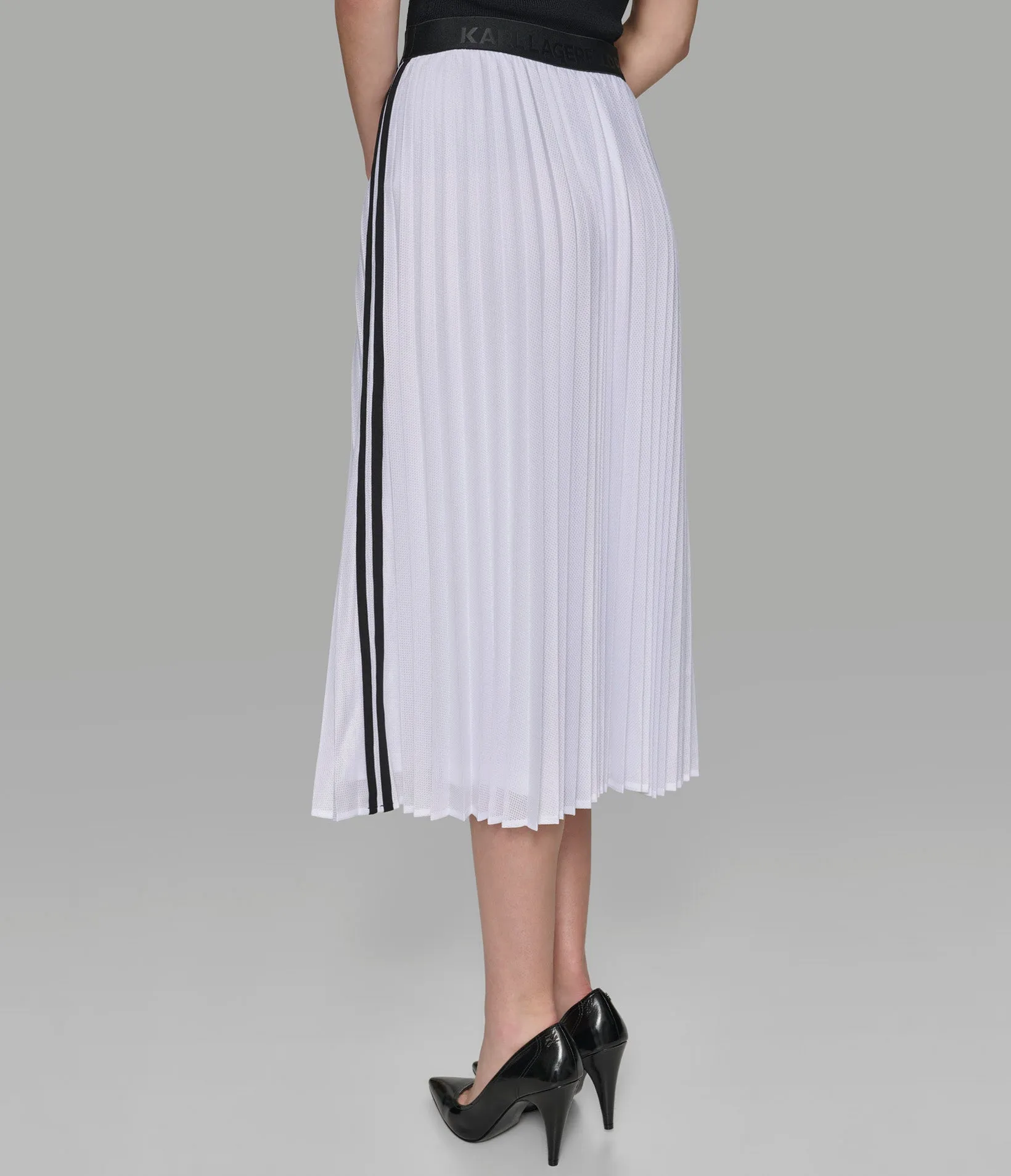 PLEATED MESH SKIRT sold by Karl Lagerfeld Paris product image thumbnail 5