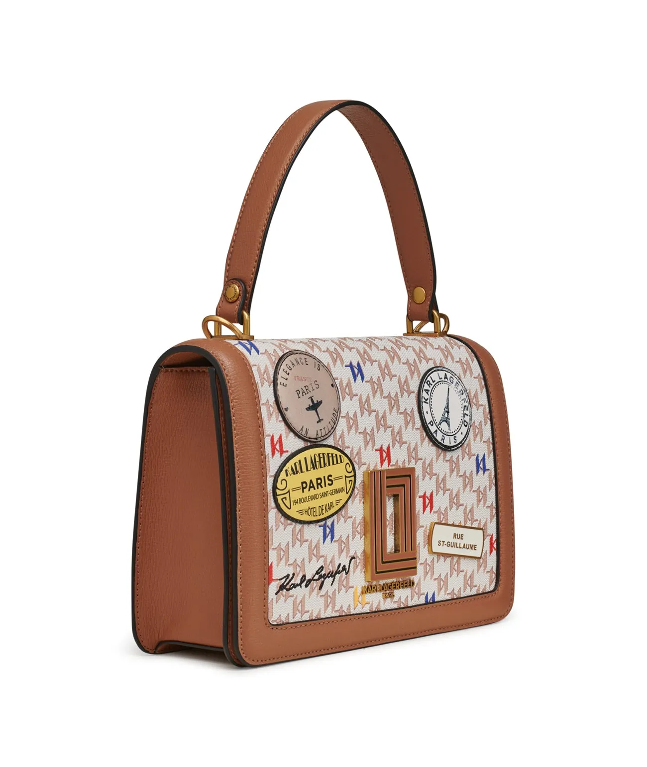 SIMONE HOUSE MONOGRAM PATCH CROSSBODY sold by Karl Lagerfeld Paris product image thumbnail 3