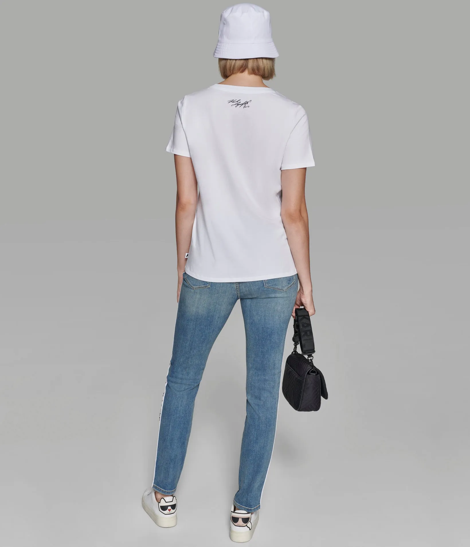 KARL SEQUIN HEAD TEE sold by Karl Lagerfeld Paris product image thumbnail 2