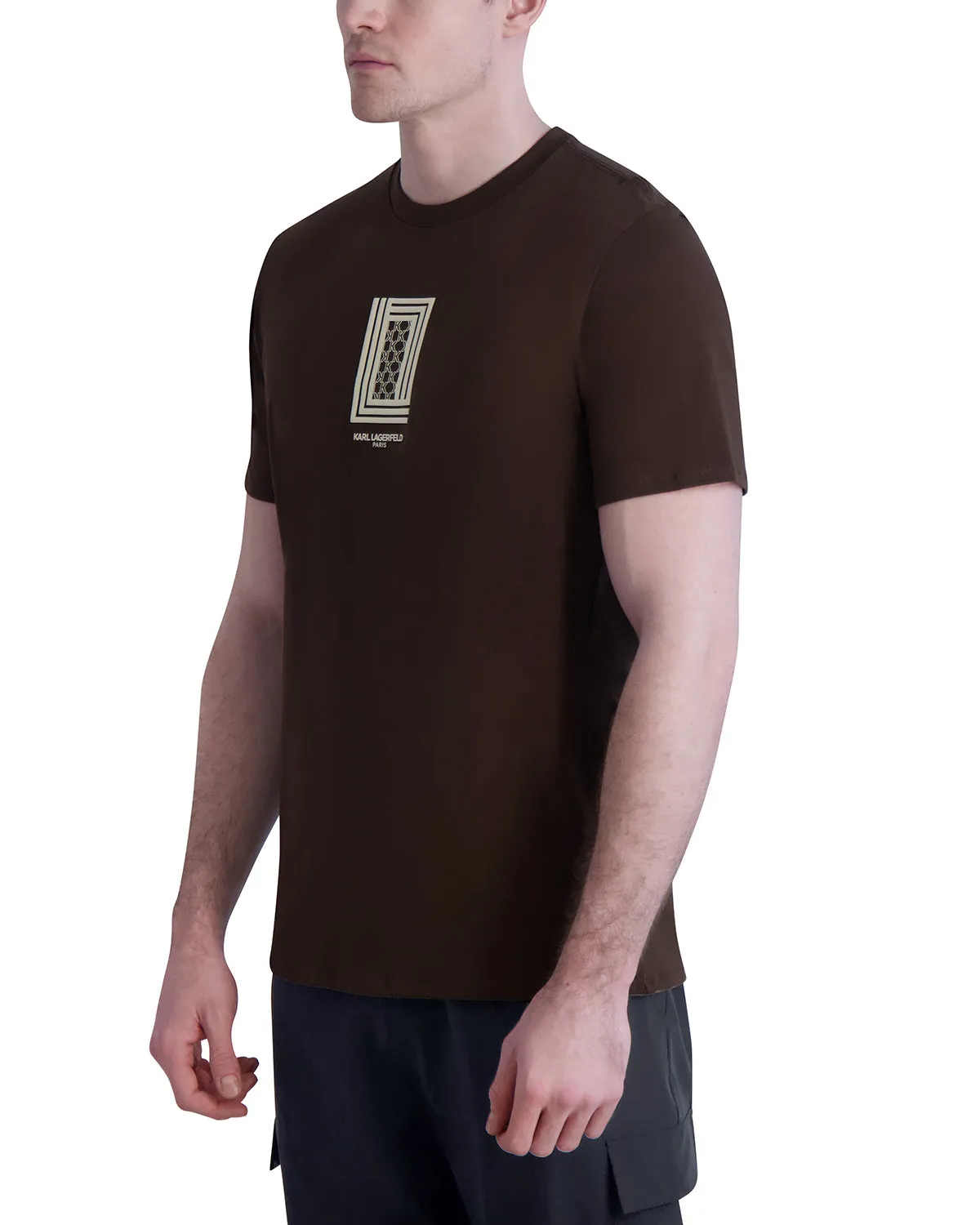 RUBBERIZED LOGO T-SHIRT sold by Karl Lagerfeld Paris product image thumbnail 2