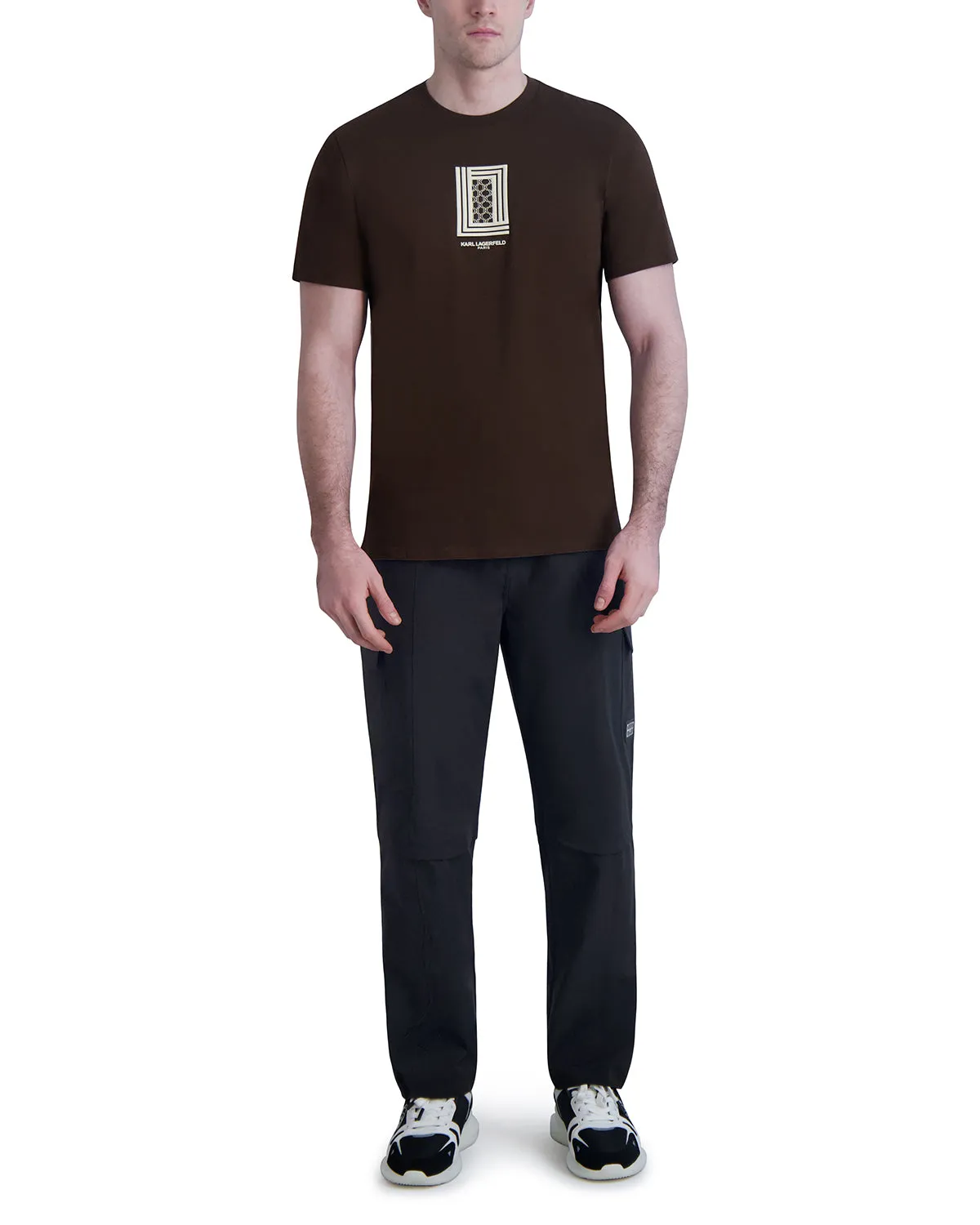 RUBBERIZED LOGO T-SHIRT sold by Karl Lagerfeld Paris product image thumbnail 4