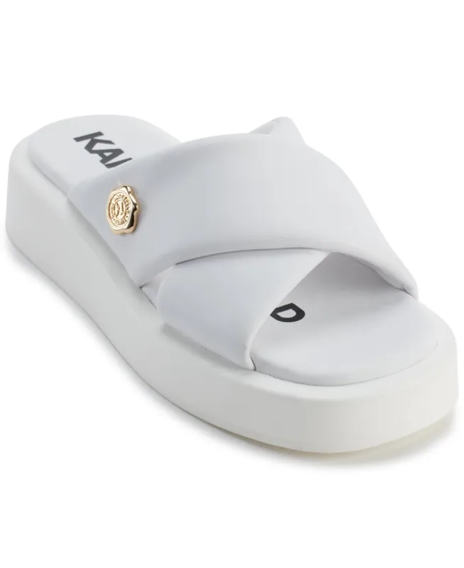 OPHELIA CROSS PLATFORM SLIDE SANDAL sold by Karl Lagerfeld Paris
