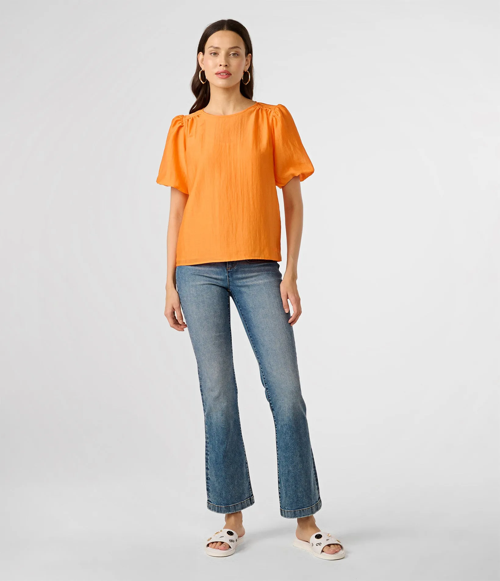 PUFF SLEEVE ORGANZA TOP sold by Karl Lagerfeld Paris product image thumbnail 4