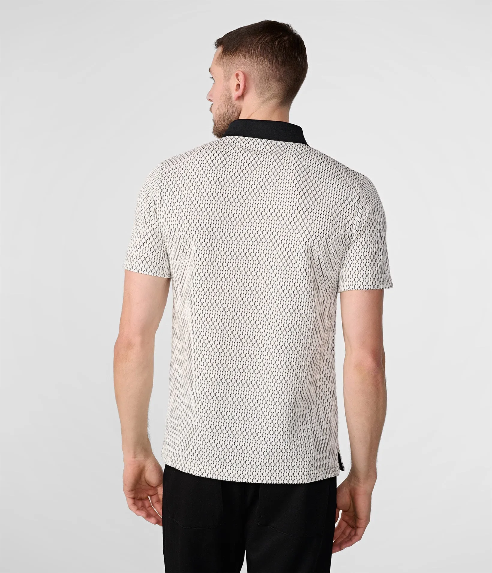 WAVY TEXTURED PERFORMANCE POLO sold by Karl Lagerfeld Paris product image thumbnail 2