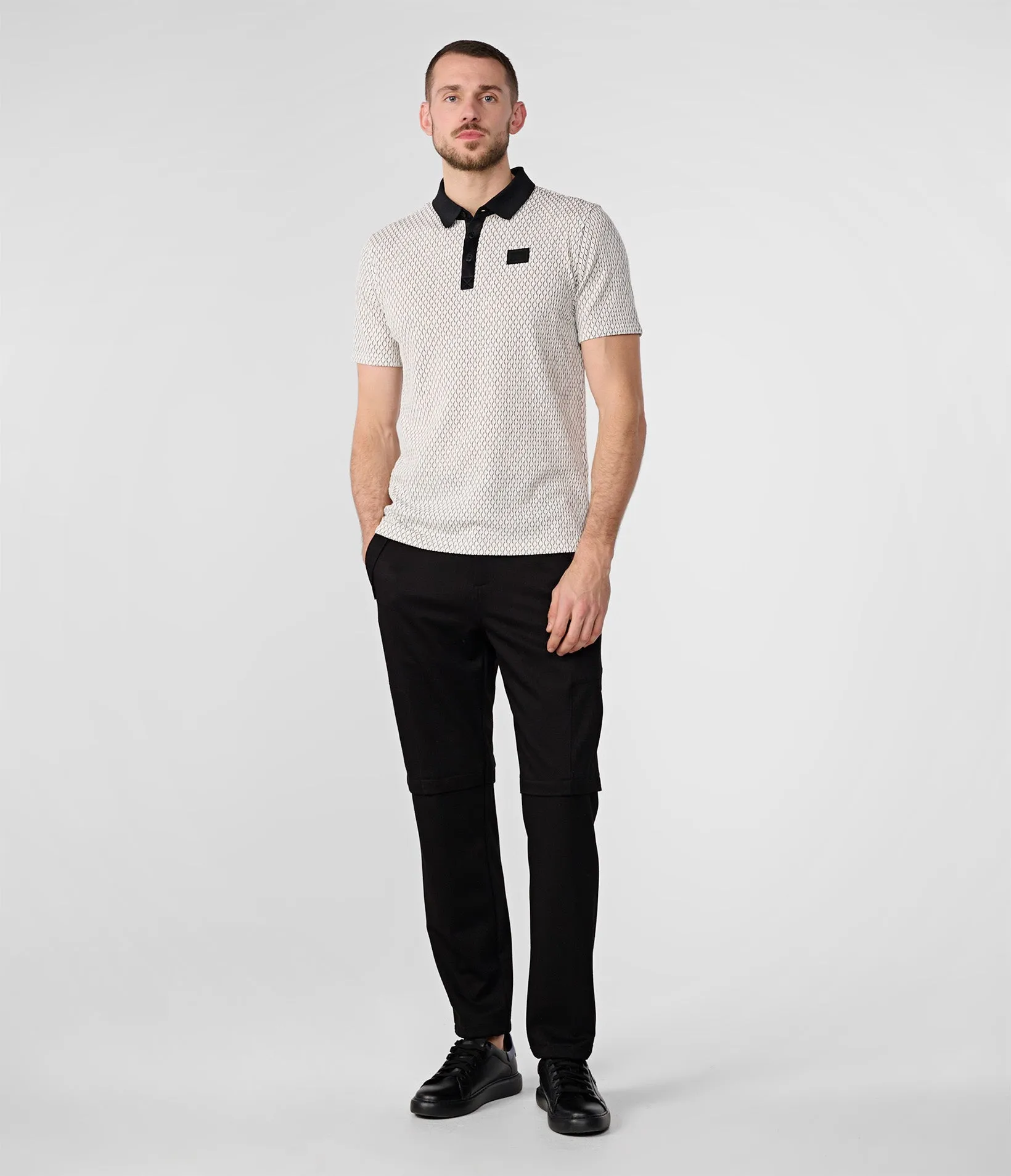 WAVY TEXTURED PERFORMANCE POLO sold by Karl Lagerfeld Paris product image thumbnail 4