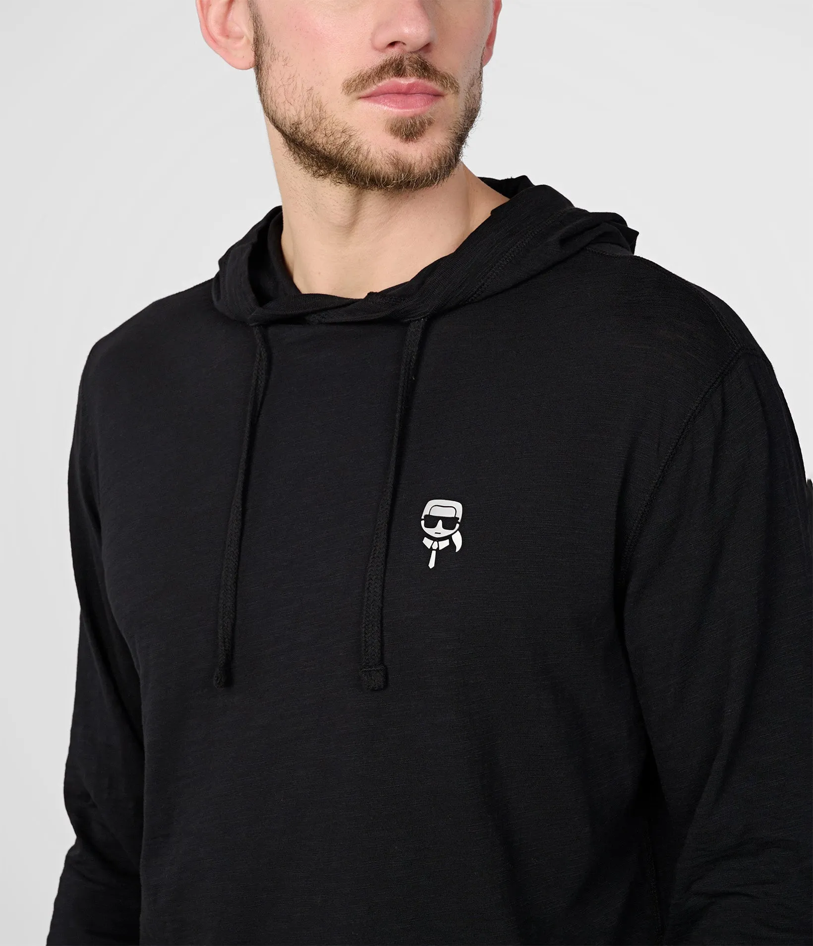 SMALL RUBBERIZED KARL HEAD HOODIE sold by Karl Lagerfeld Paris product image thumbnail 3