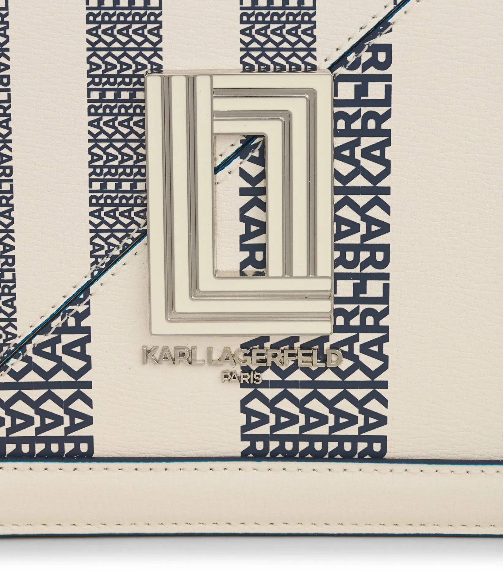 SIMONE STRIPE FLAP CROSSBODY sold by Karl Lagerfeld Paris product image thumbnail 3