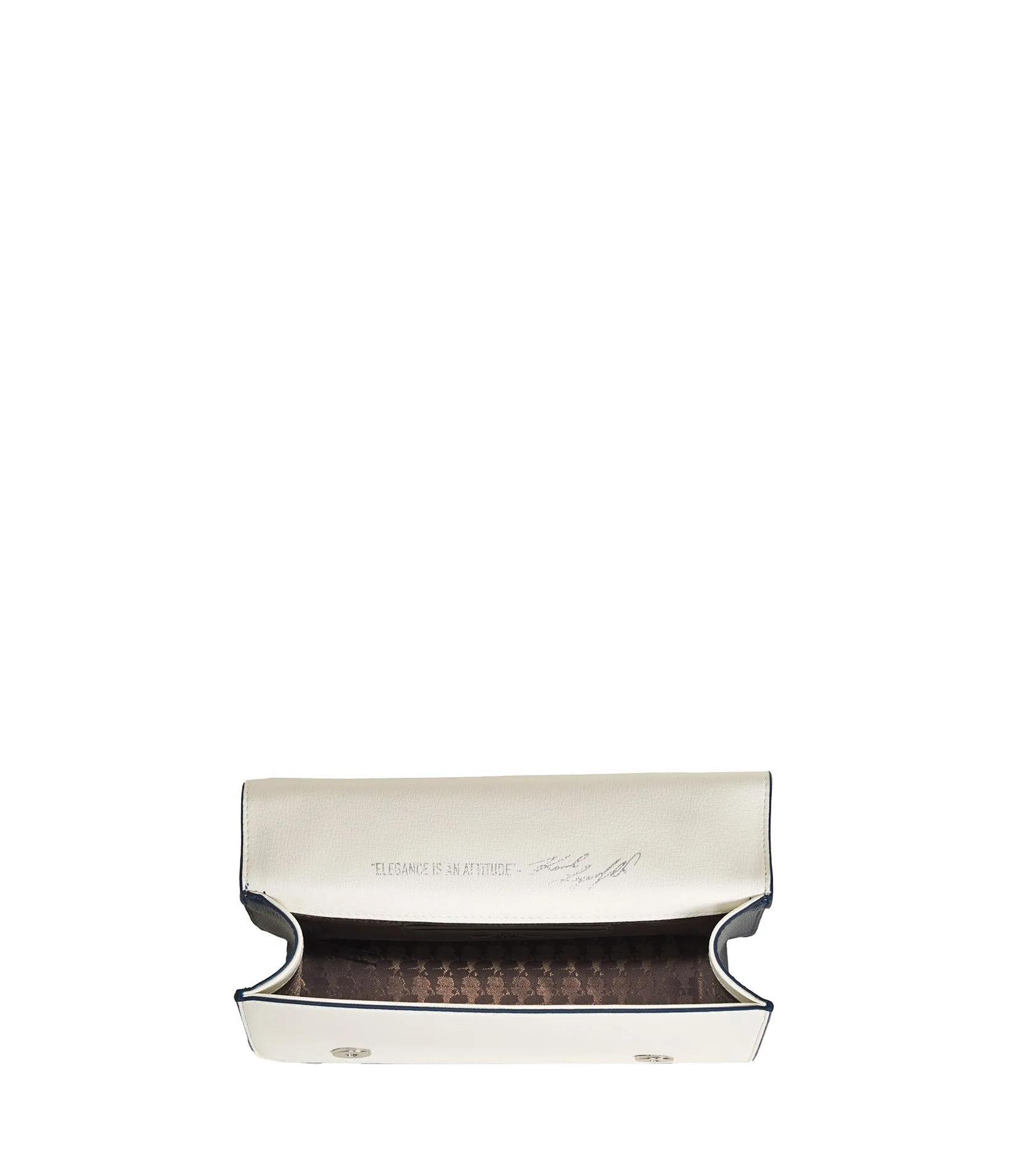 SIMONE STRIPE FLAP CROSSBODY sold by Karl Lagerfeld Paris product image thumbnail 4