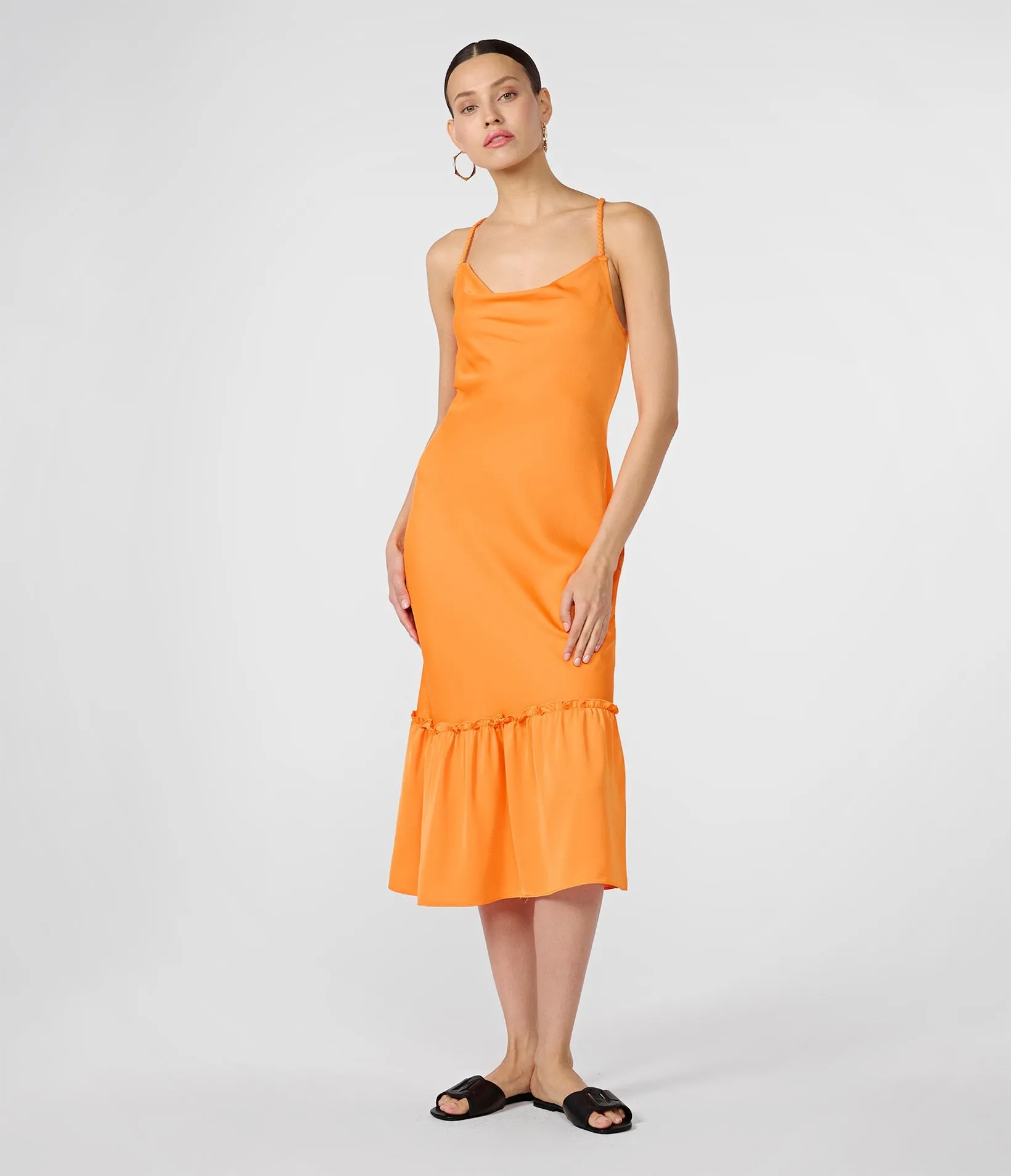 RUFFLE BOTTOM MAXI DRESS sold by Karl Lagerfeld Paris