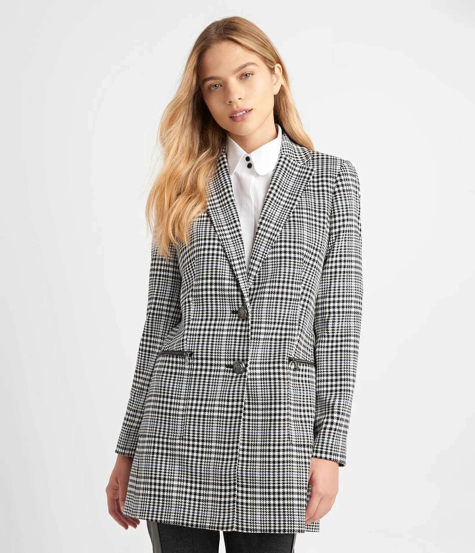 PLAID TOPPER JACKET sold by Karl Lagerfeld Paris product image thumbnail 5