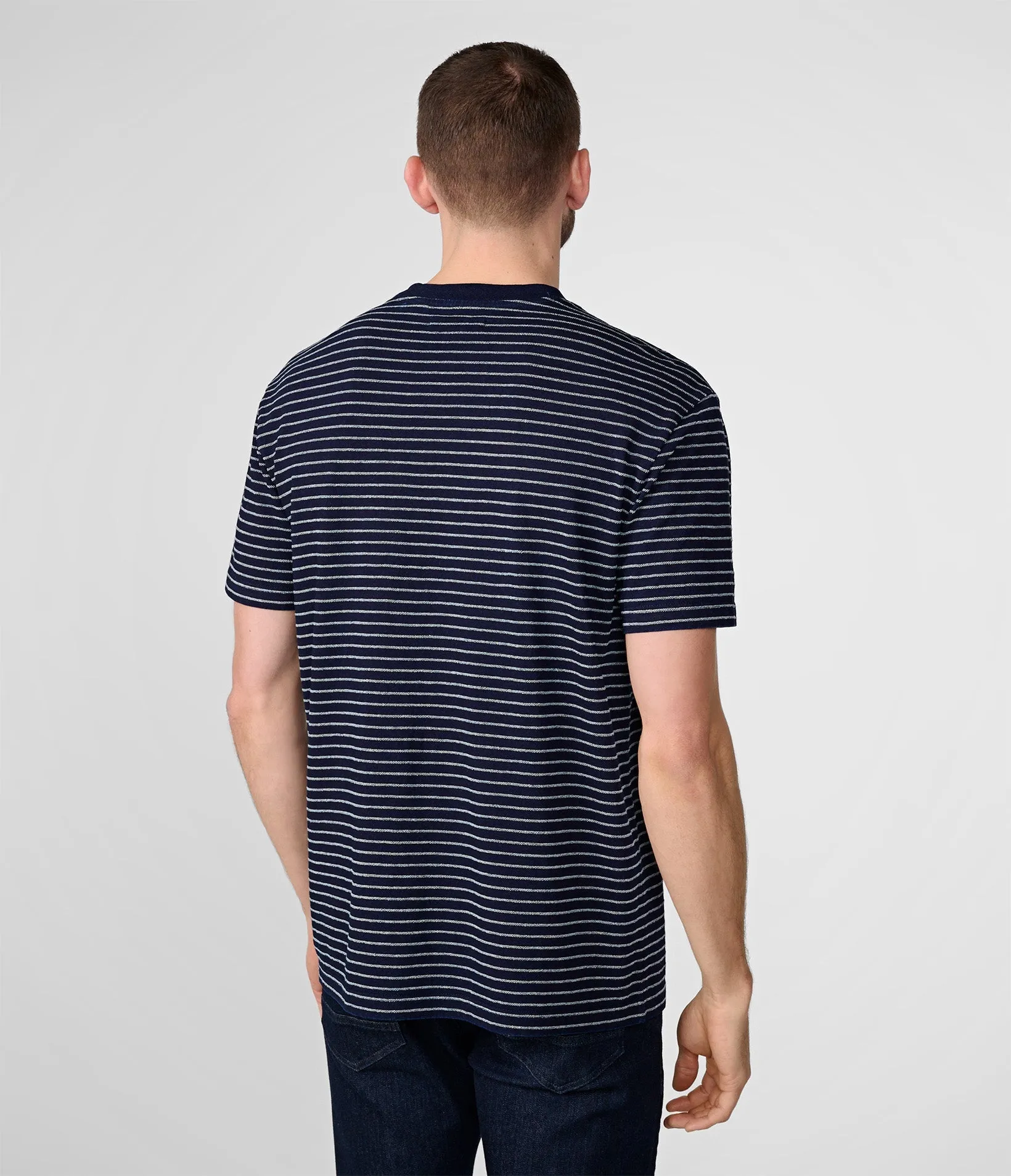 STRIPED SHORT CHEST POCKET T-SHIRT sold by Karl Lagerfeld Paris product image thumbnail 2