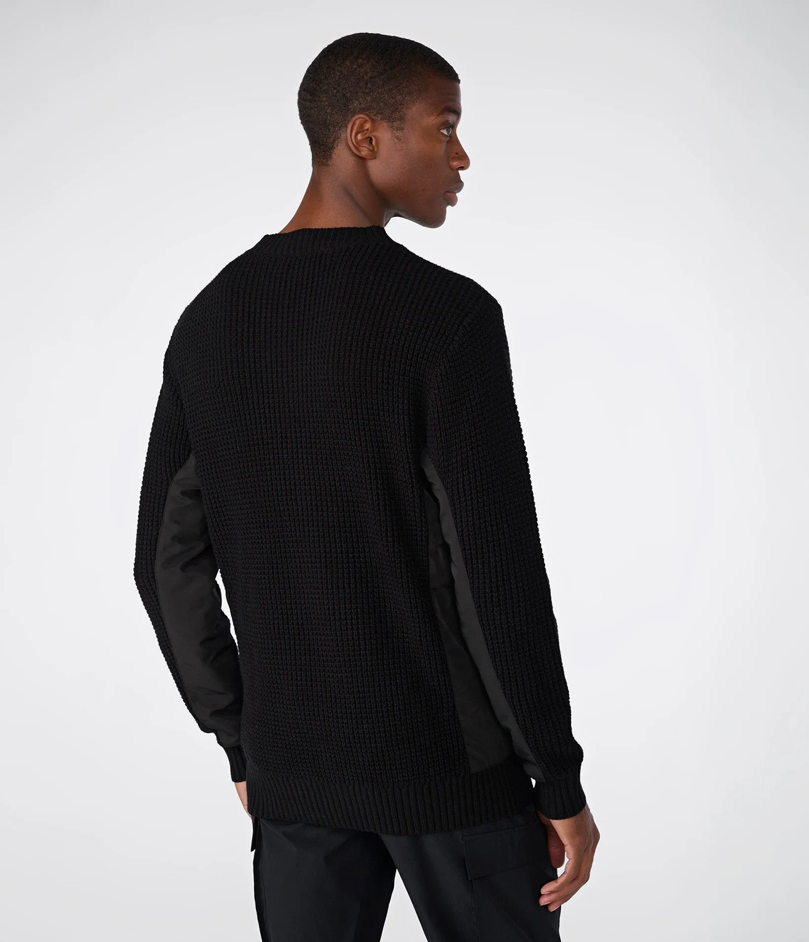 NYLON INSET SWEATER sold by Karl Lagerfeld Paris product image thumbnail 2