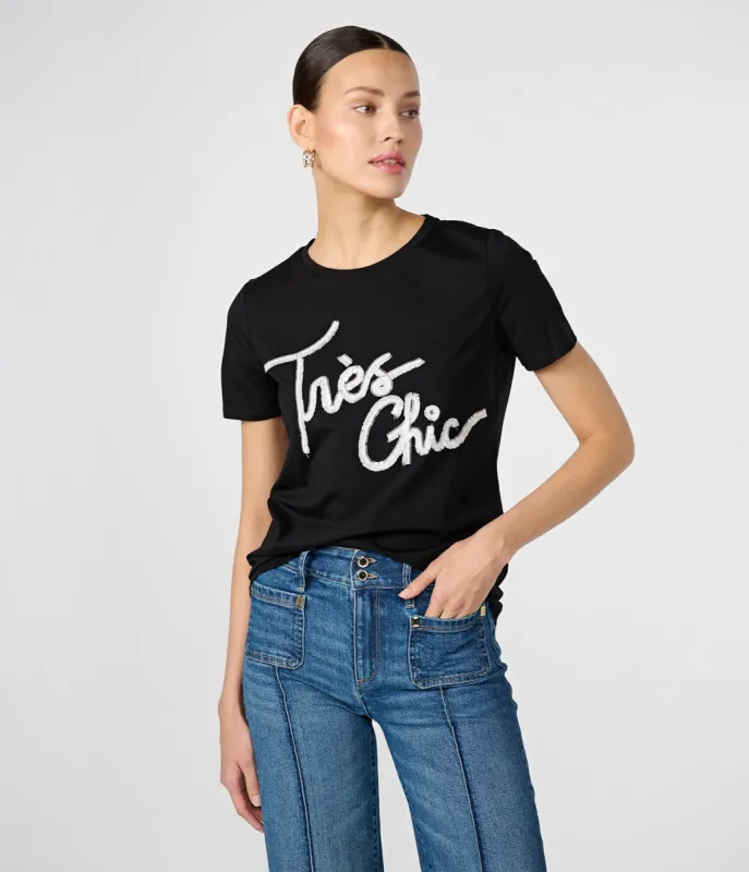TRES CHIC FRINGE TEE sold by Karl Lagerfeld Paris