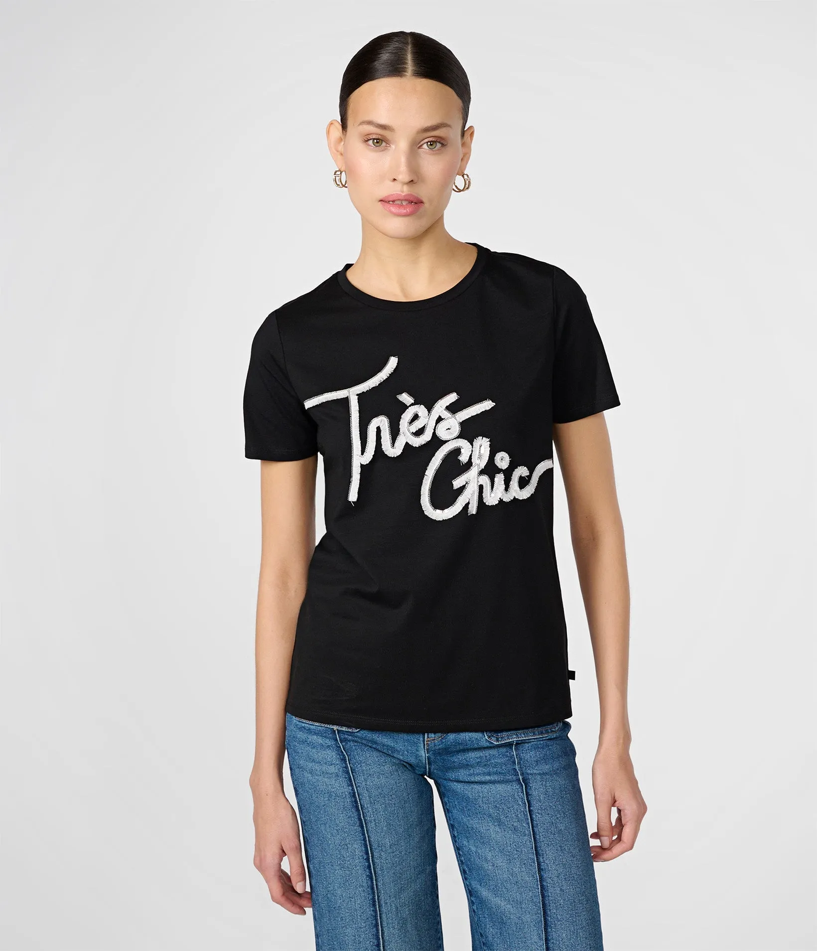 TRES CHIC FRINGE TEE sold by Karl Lagerfeld Paris product image thumbnail 5