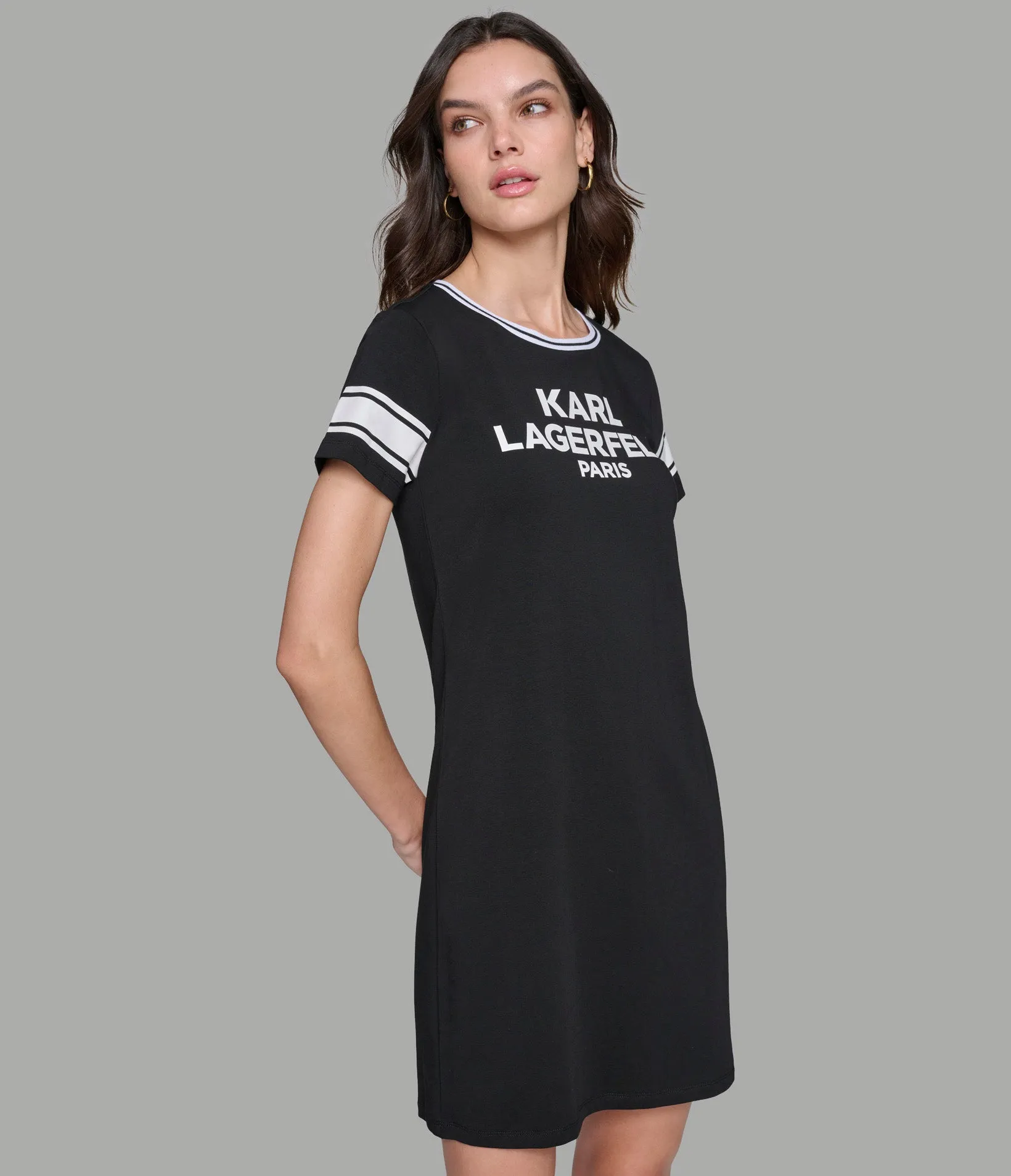 LOGO TEE DRESS sold by Karl Lagerfeld Paris product image thumbnail 2